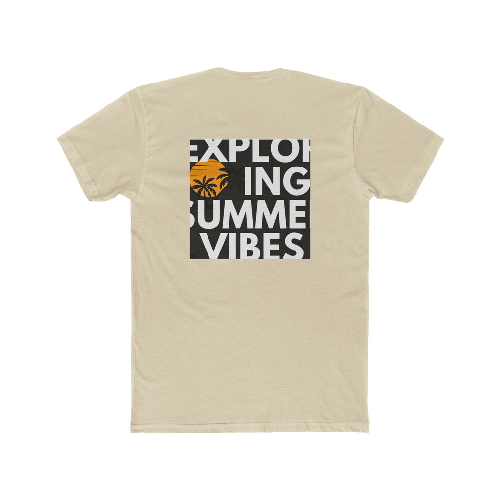 Mens Summer vibe Cotton Crew Tee