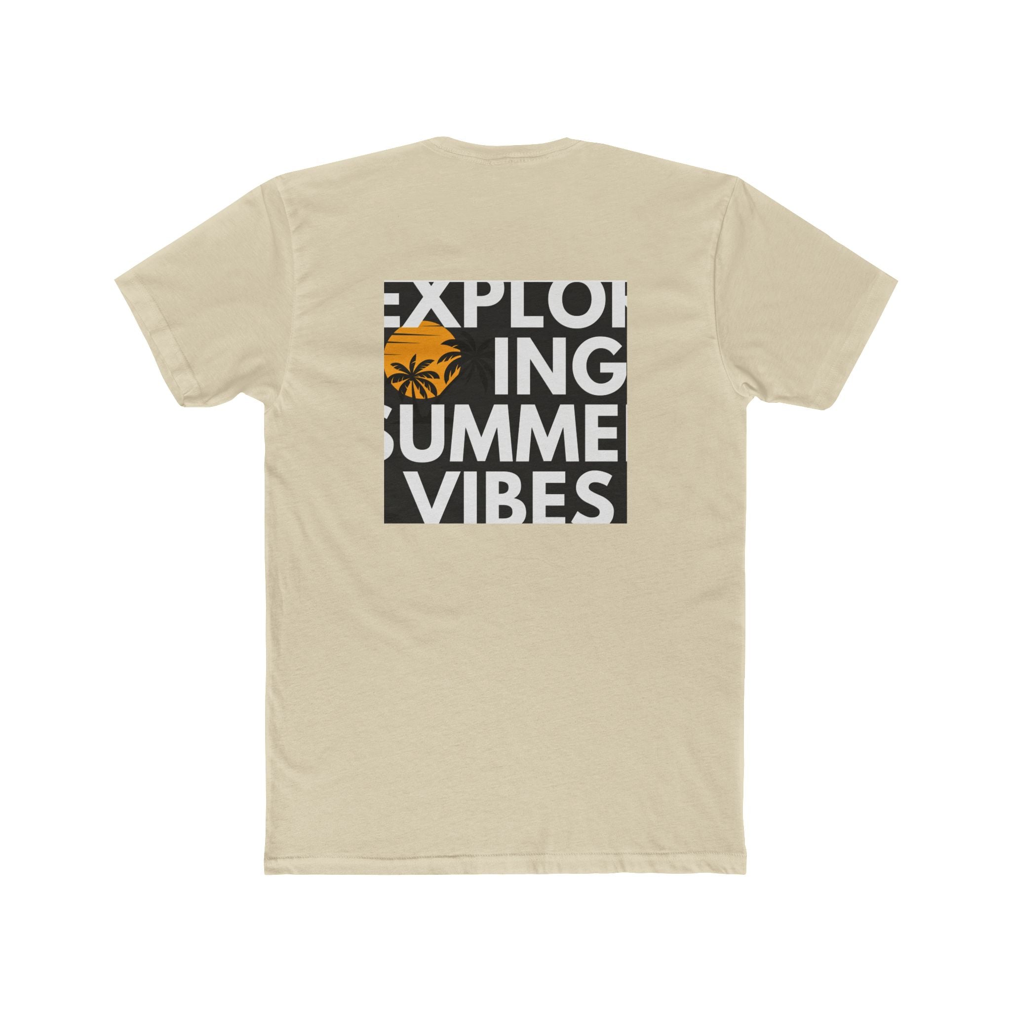 Mens Summer vibe Cotton Crew Tee