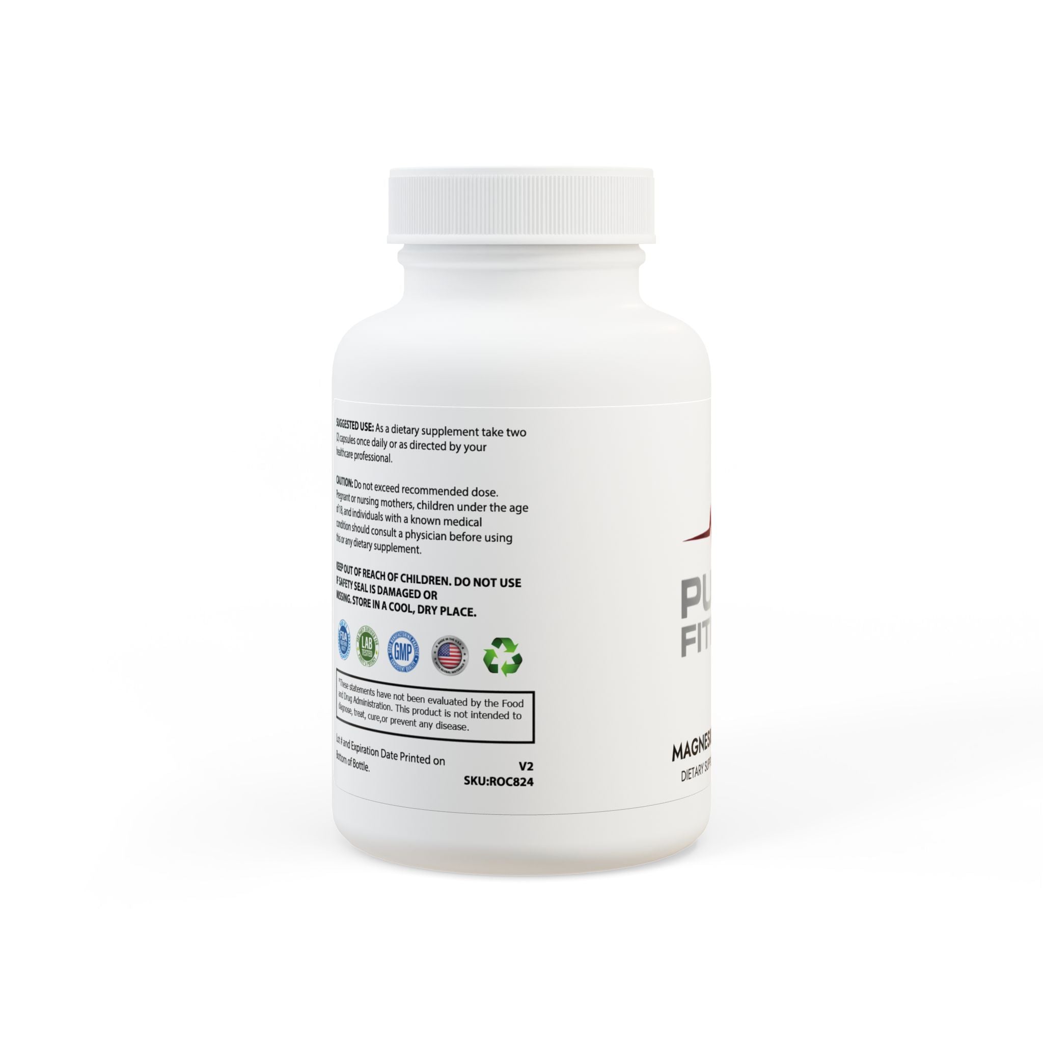 Magnesium Glycinate Supplement (60 Capsules)