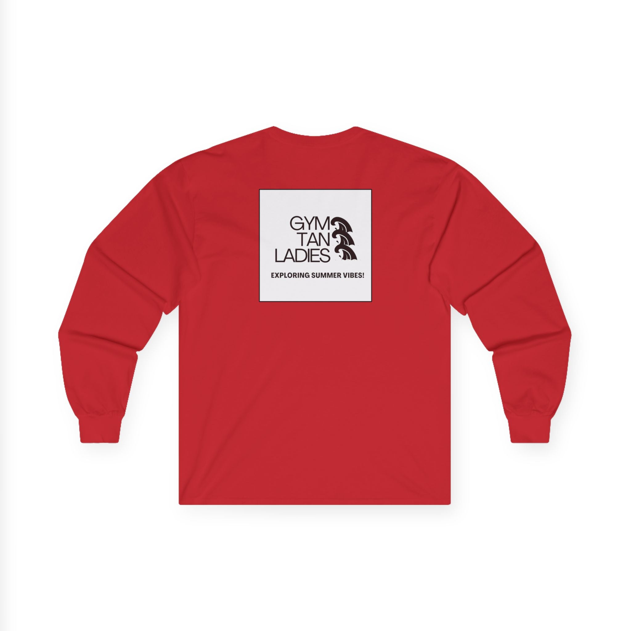 Gym Tan Long Sleeve Tee Logo Fitness Shirt
