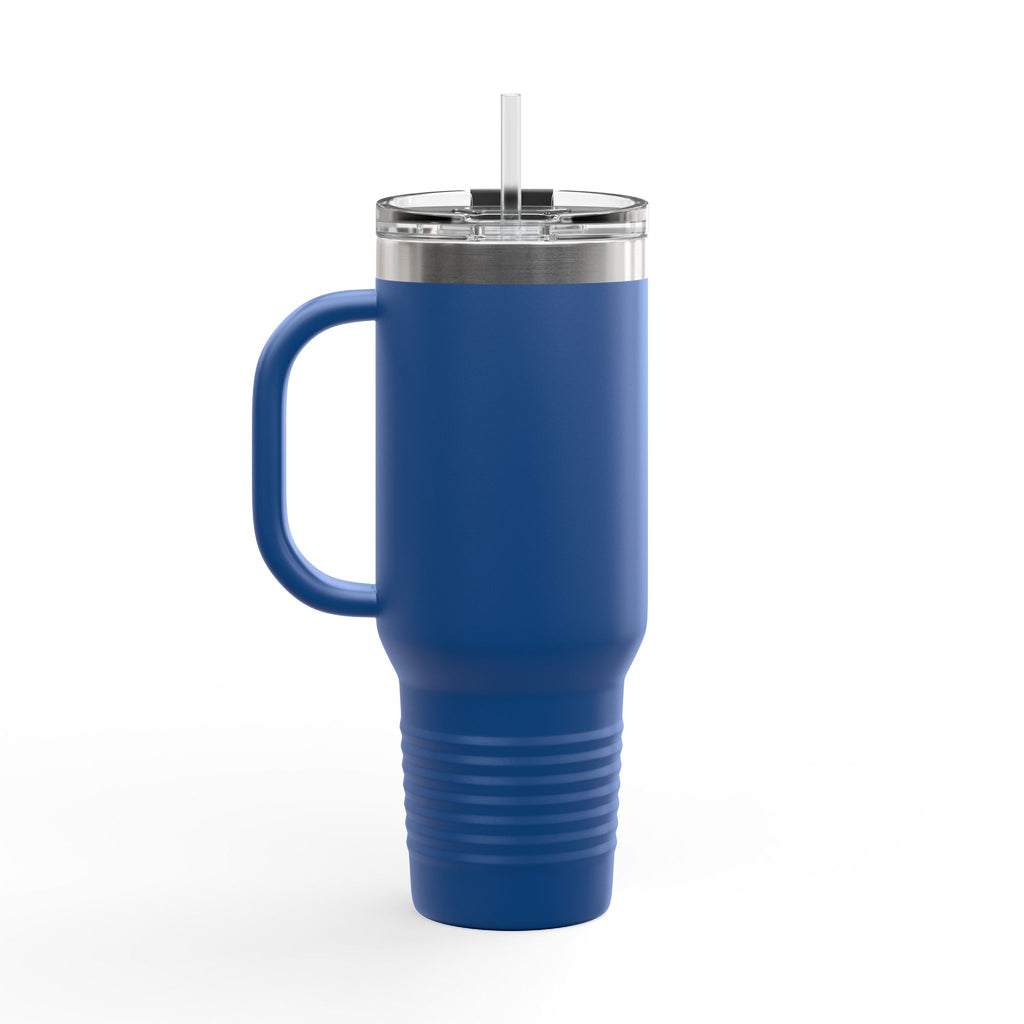 40oz Insulated Travel Mug — Pulse Fitness Logo Stainless Steel Tumbler with Straw