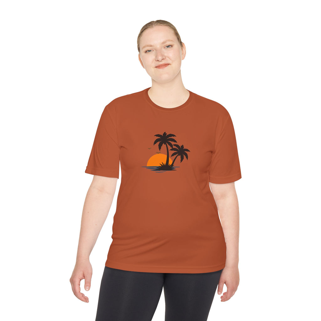 Summer Vibes Palm Tee — "Exploring Summer Vibes" Moisture-Wicking Shirt