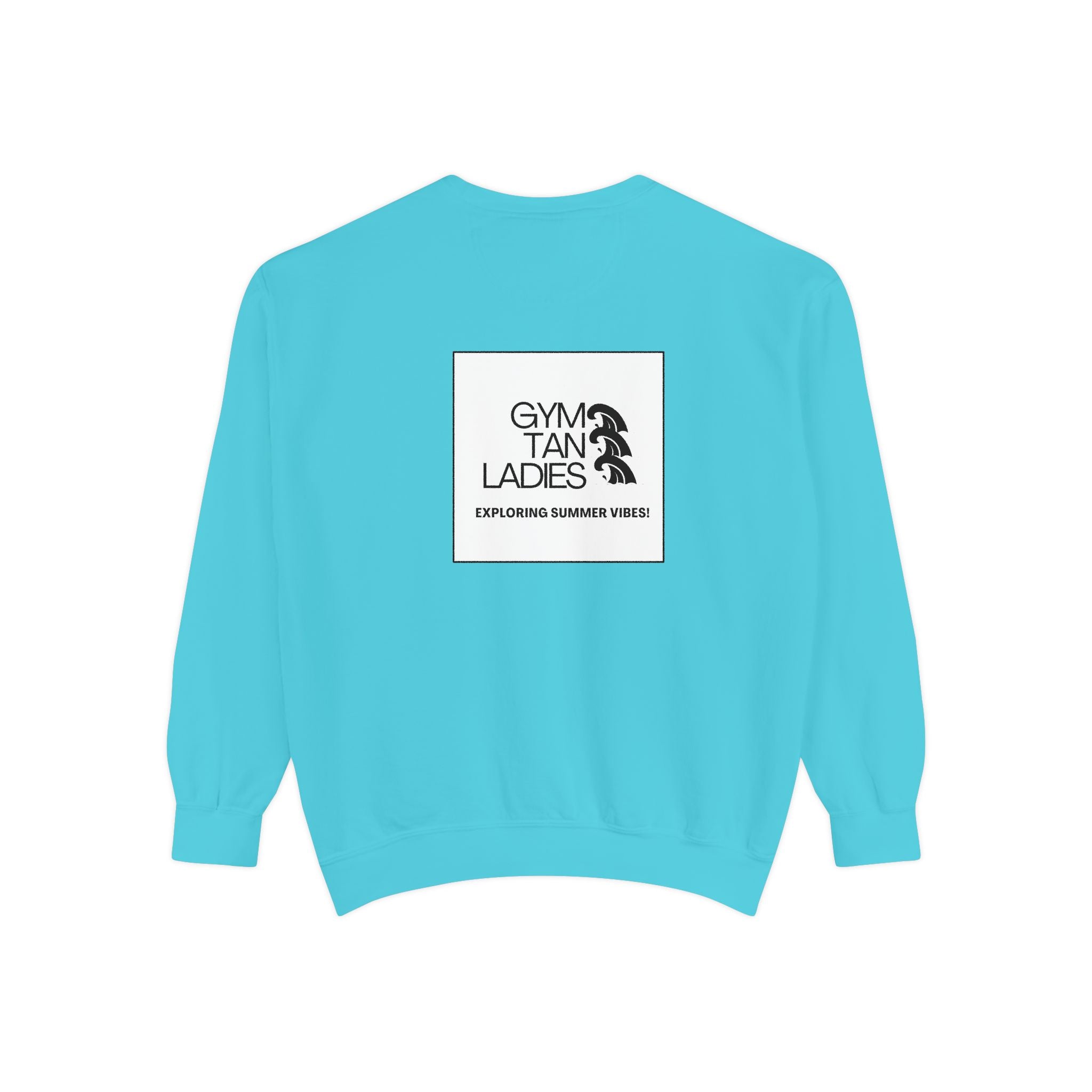 Mens Gym Tan Sweatshirt Logo Crewneck