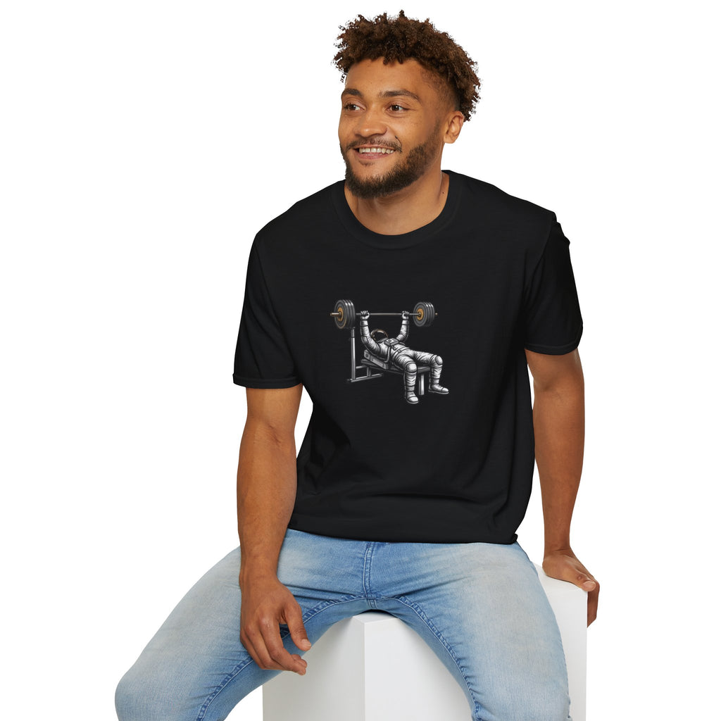 Camiseta de gimnasio Press de banca — Camiseta de entrenamiento con el logo de Pulse Fitness
