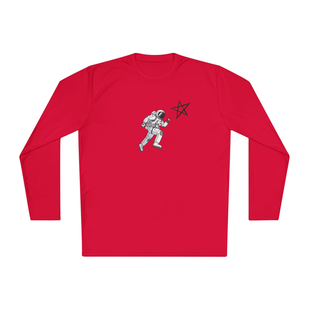 Astronaut Star Long Sleeve Tee — 'GinaStar' Graphic Performance Tee