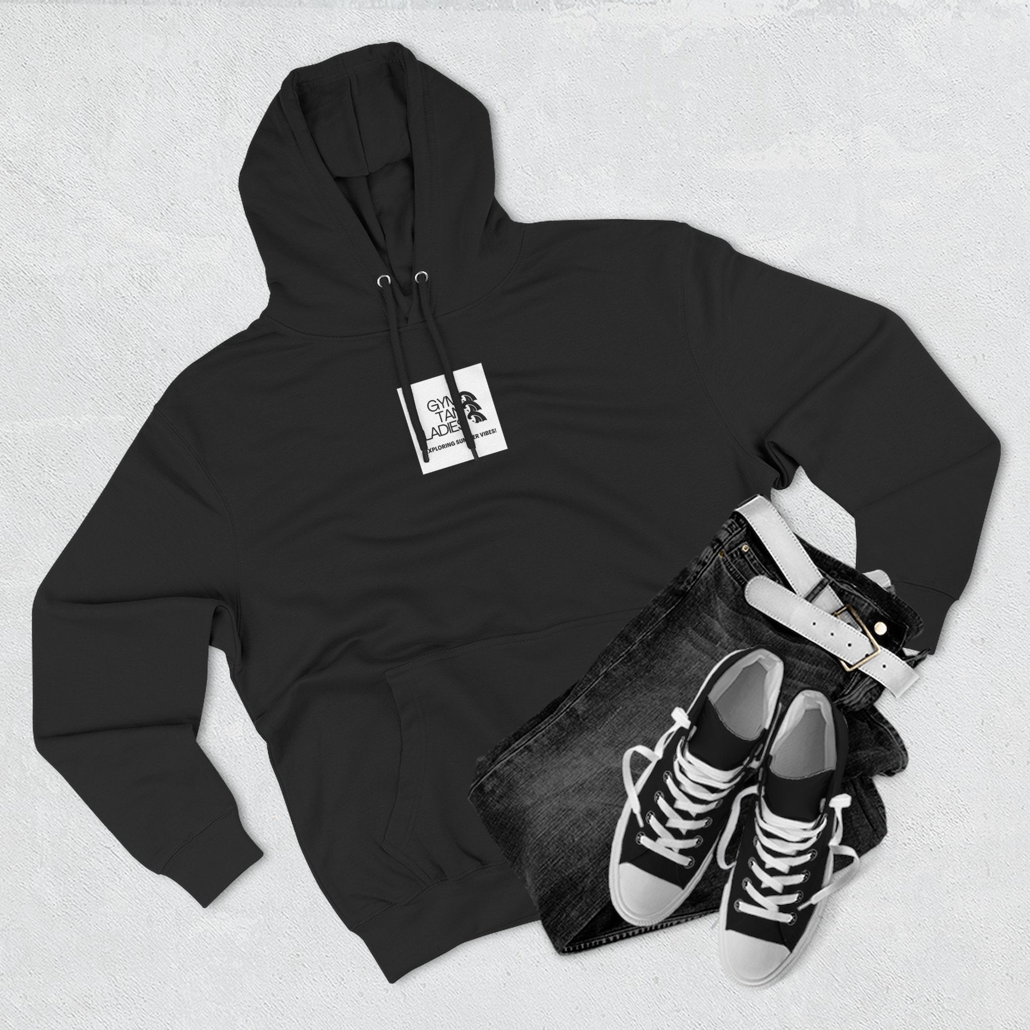 Gym Tan Ladies Hoodie — 'Exploring Summer Vibes' Graphic Pullover