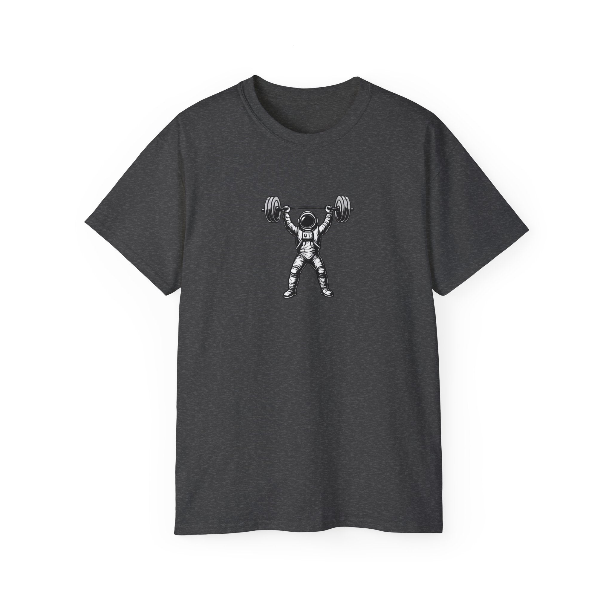Fitness T‑Shirt — Pulse Fitness Weightlifting Astronaut Graphic Tee