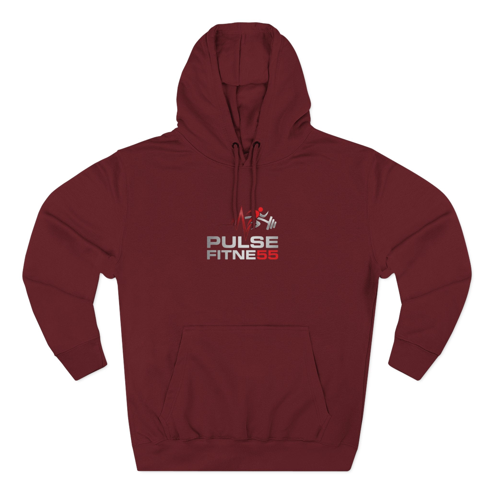 Sudadera con capucha Pulse Fitness 55 - Sudadera polar con logo de gimnasio
