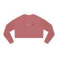Women's (Heart Fitne55)  Cropped Sweatshirt