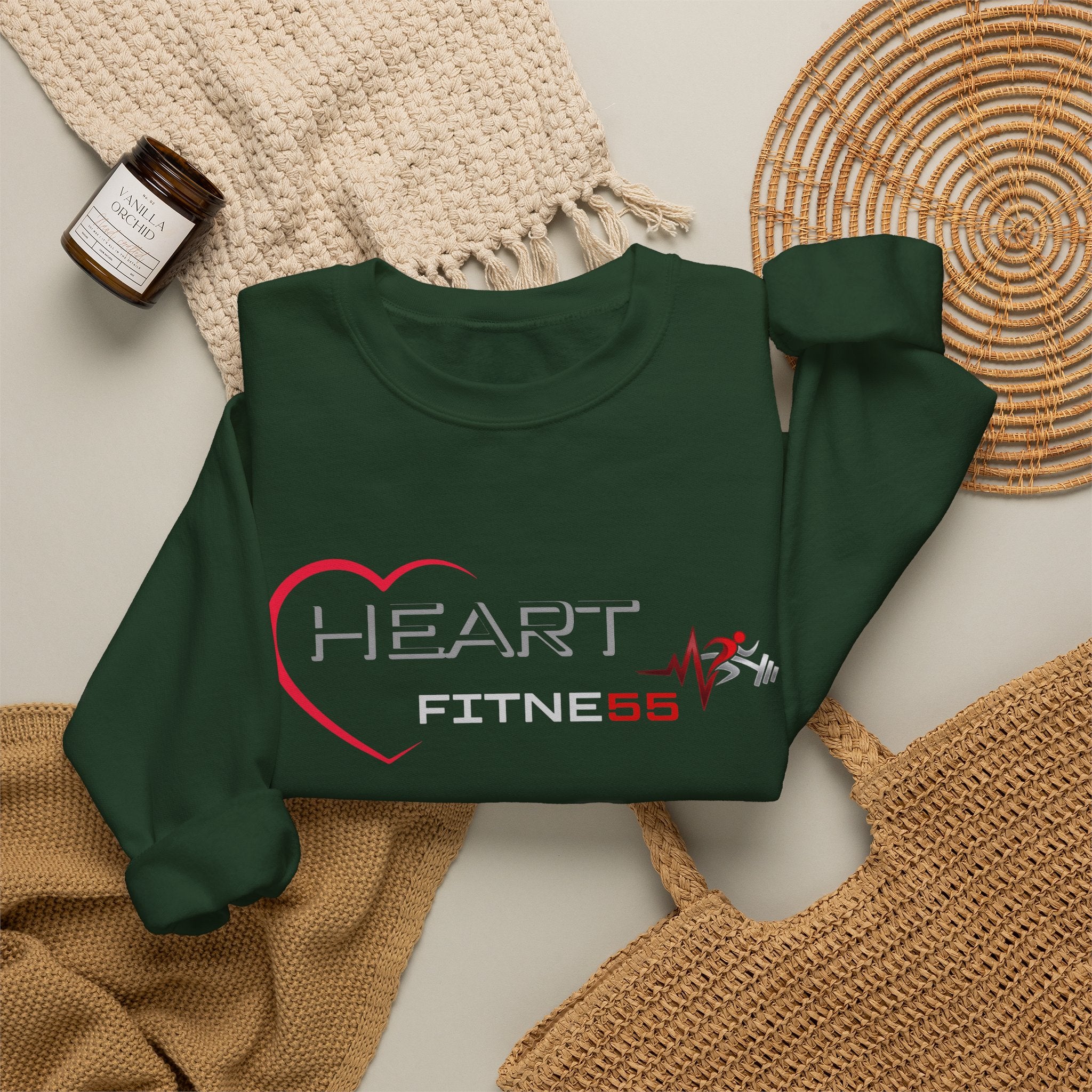 Women's (Heart Fitne55) Heavy Blend™ Crewneck Sweatshirt