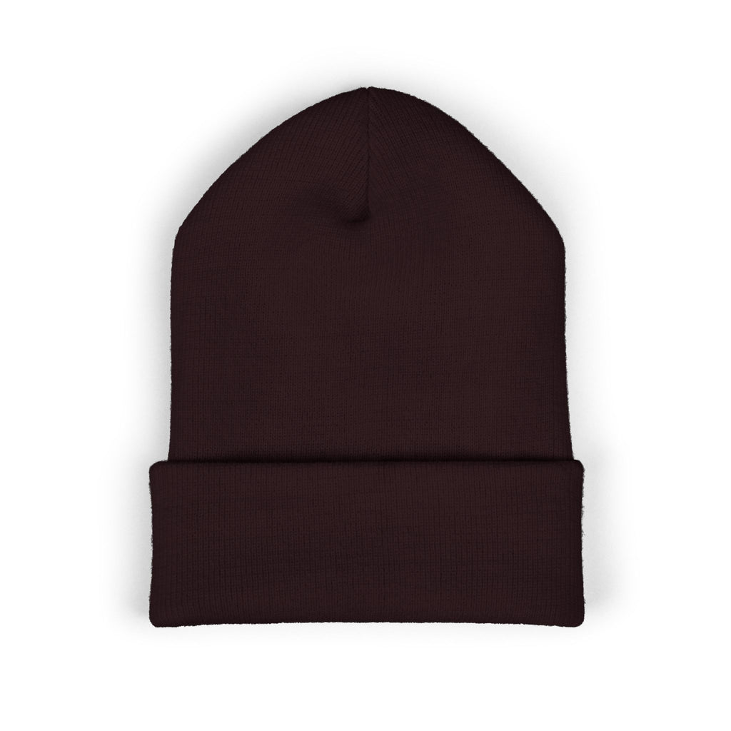 EMT Heartbeat Embroidered Beanie - Classic Cuffed Knit Hat for First Responders