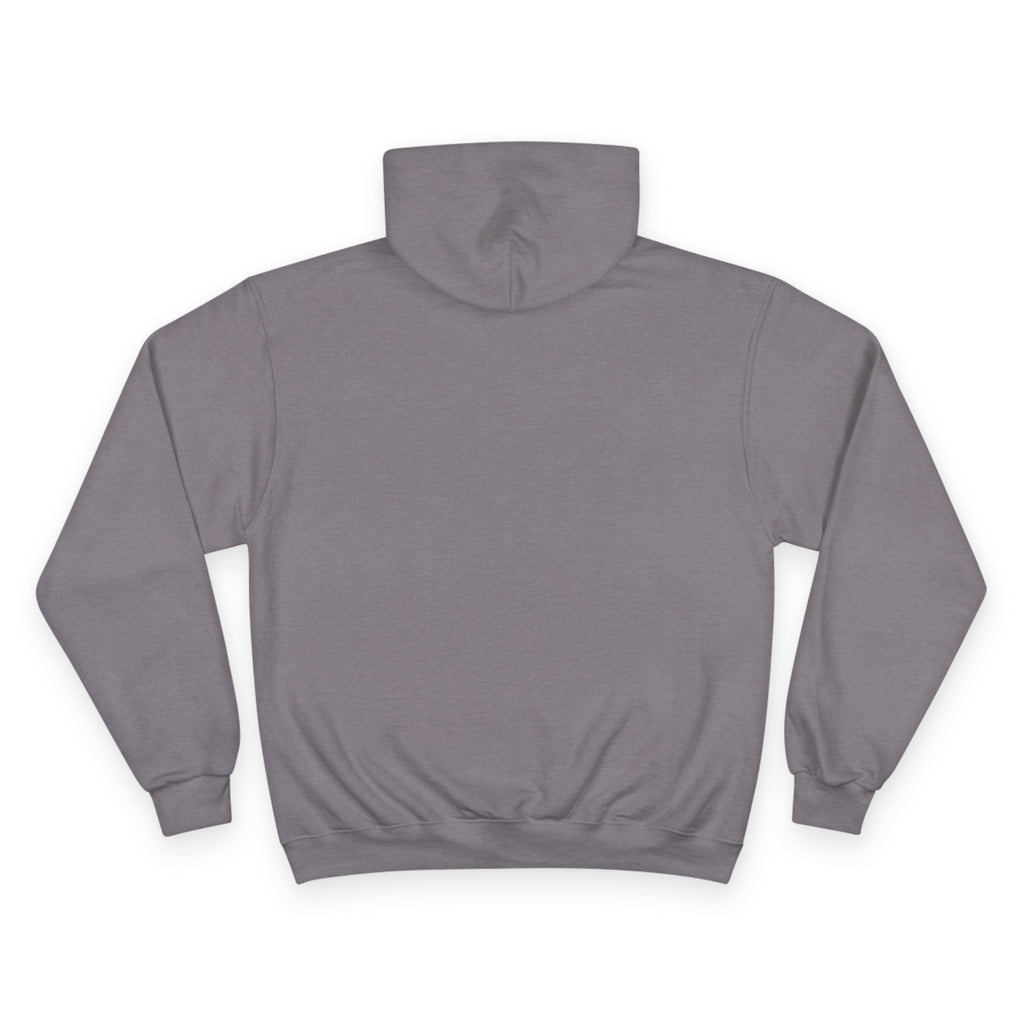 Womens Champion Hoodie — Minimal Fitness Hoodie with Heartbeat & Barbell Graphic