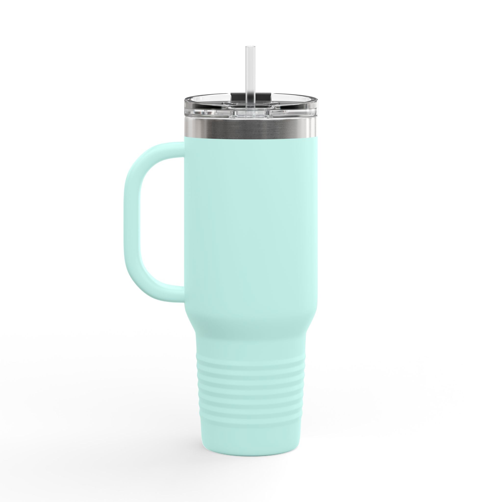 40oz Insulated Travel Mug — Pulse Fitness Logo Stainless Steel Tumbler with Straw