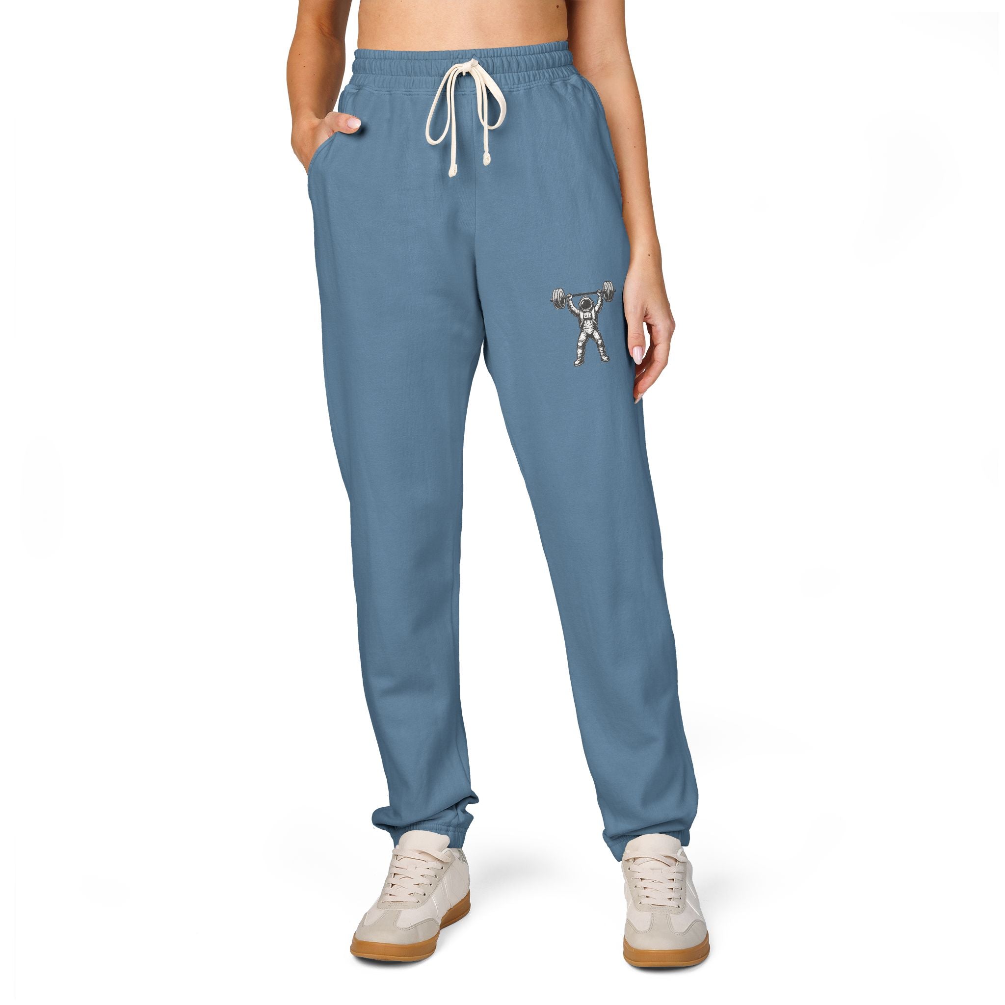 Skull Crossbones Joggers – Garment-Dyed Fleece Sweatpants