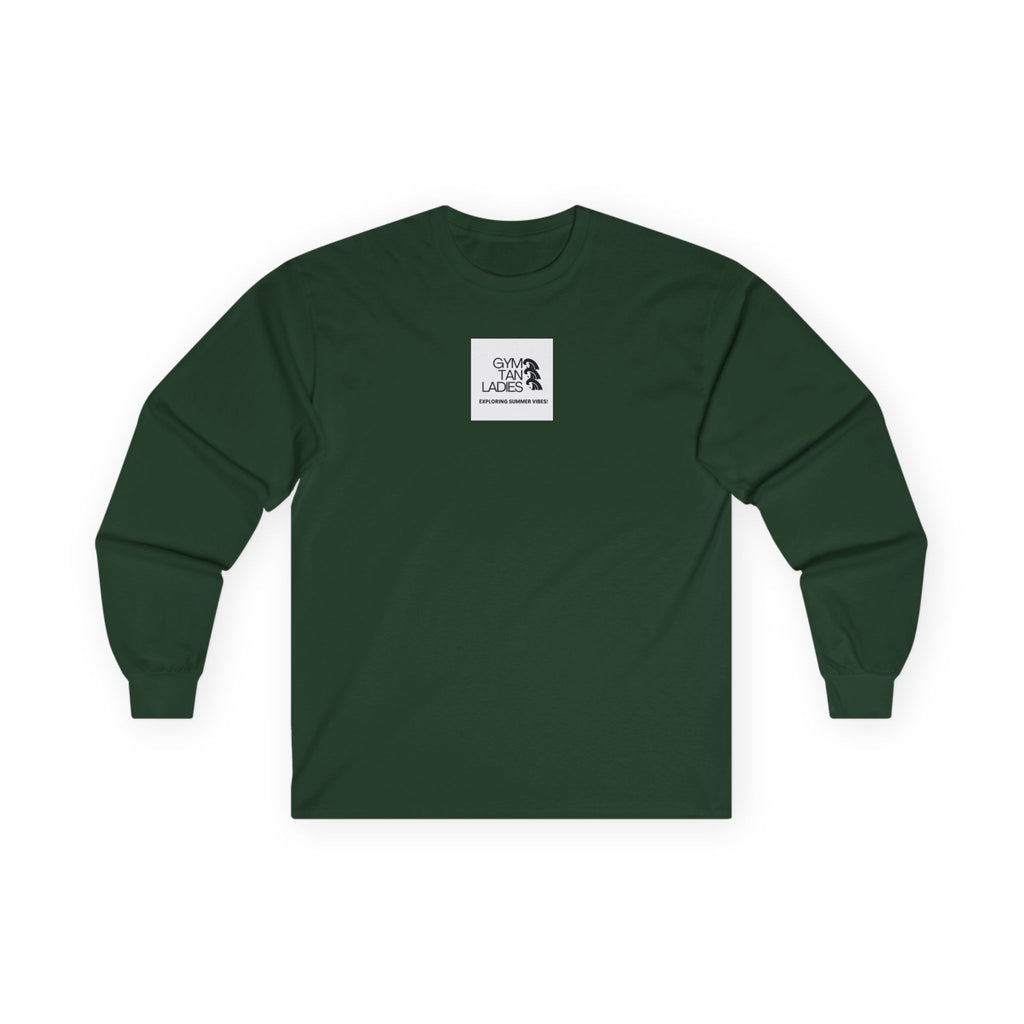 Gym Tan Long Sleeve Tee Logo Fitness Shirt
