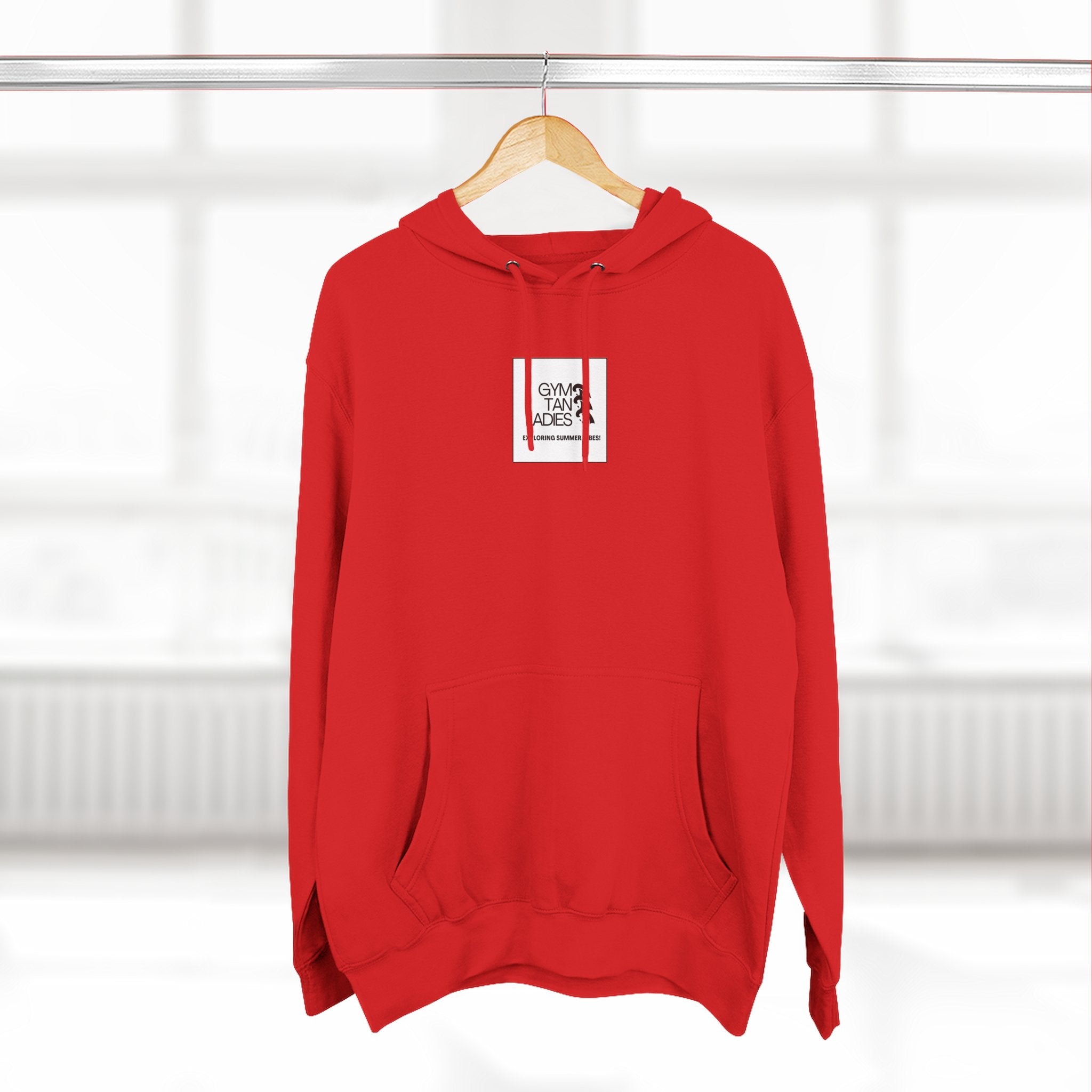 Gym Tan Ladies Hoodie — 'Exploring Summer Vibes' Graphic Pullover