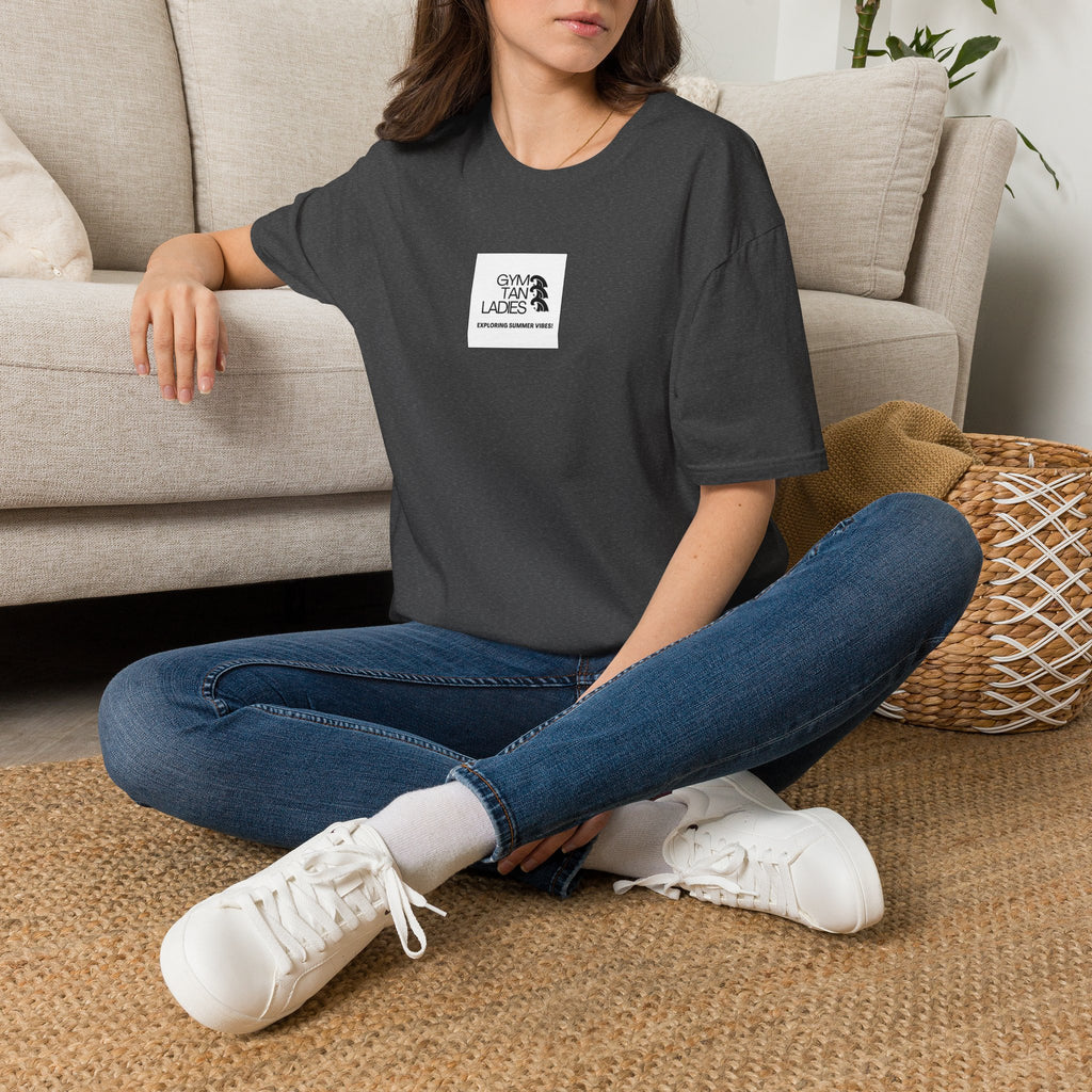 Womens Gym Tan T-Shirt Graphic Tee
