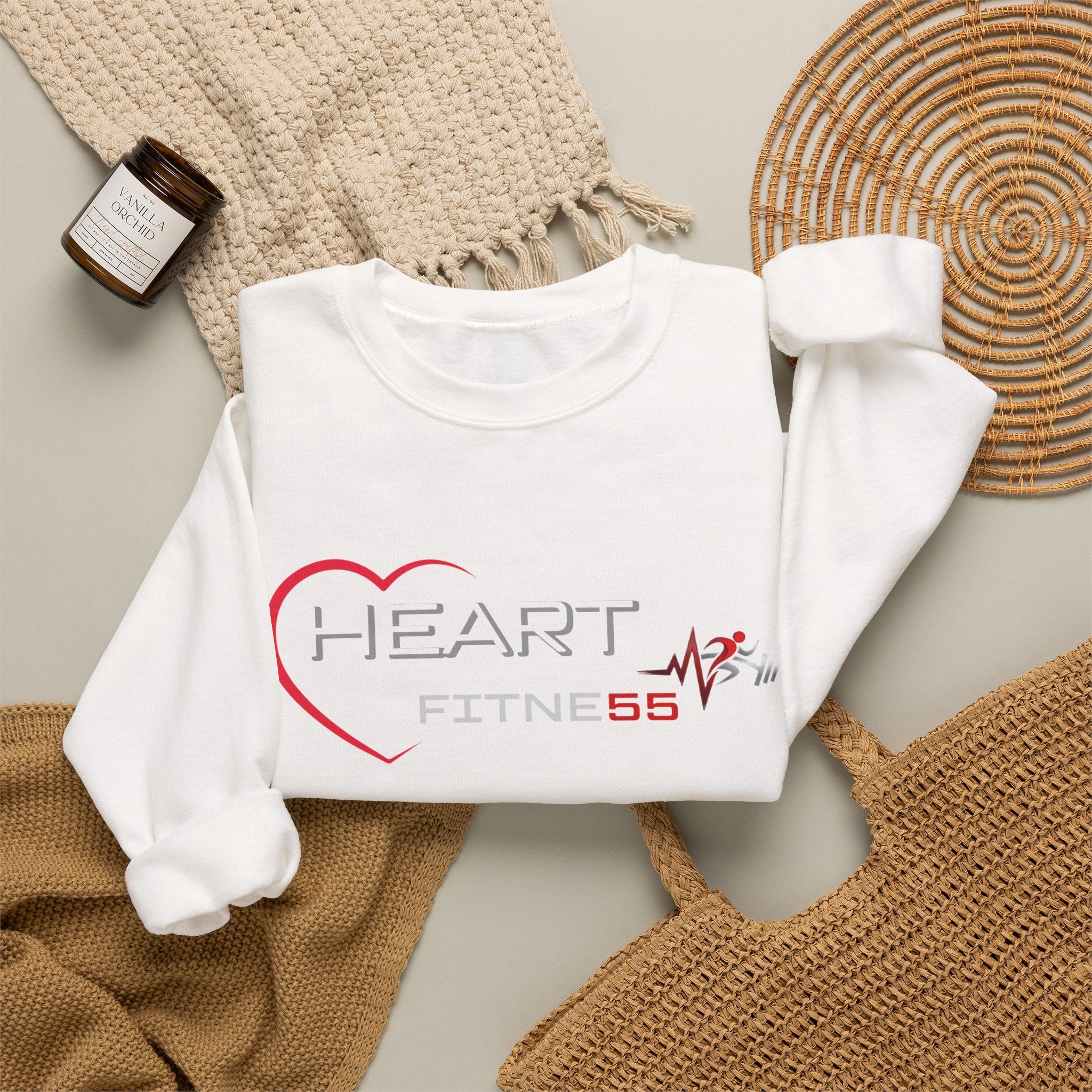 Women's (Heart Fitne55) Heavy Blend™ Crewneck Sweatshirt