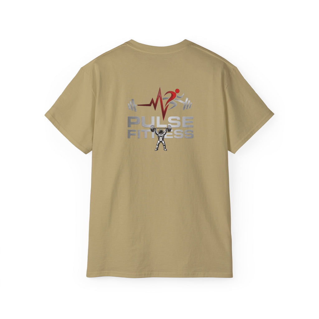 Fitness T‑Shirt — Pulse Fitness Weightlifting Astronaut Graphic Tee