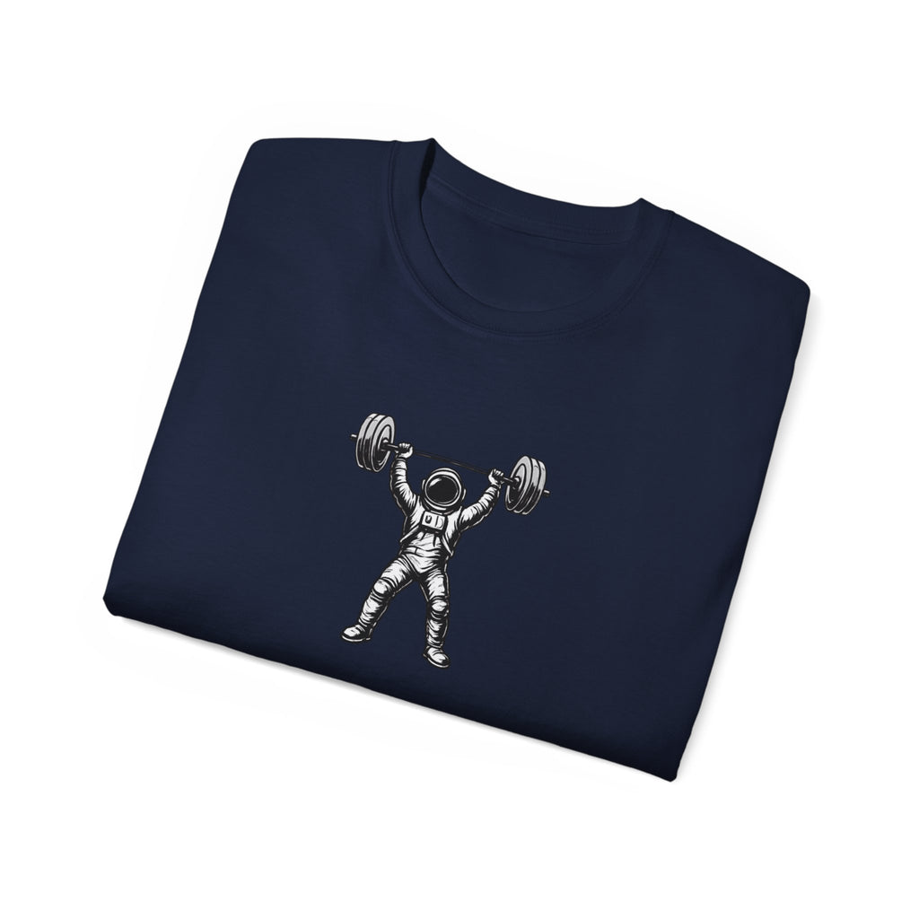 Fitness T‑Shirt — Pulse Fitness Weightlifting Astronaut Graphic Tee