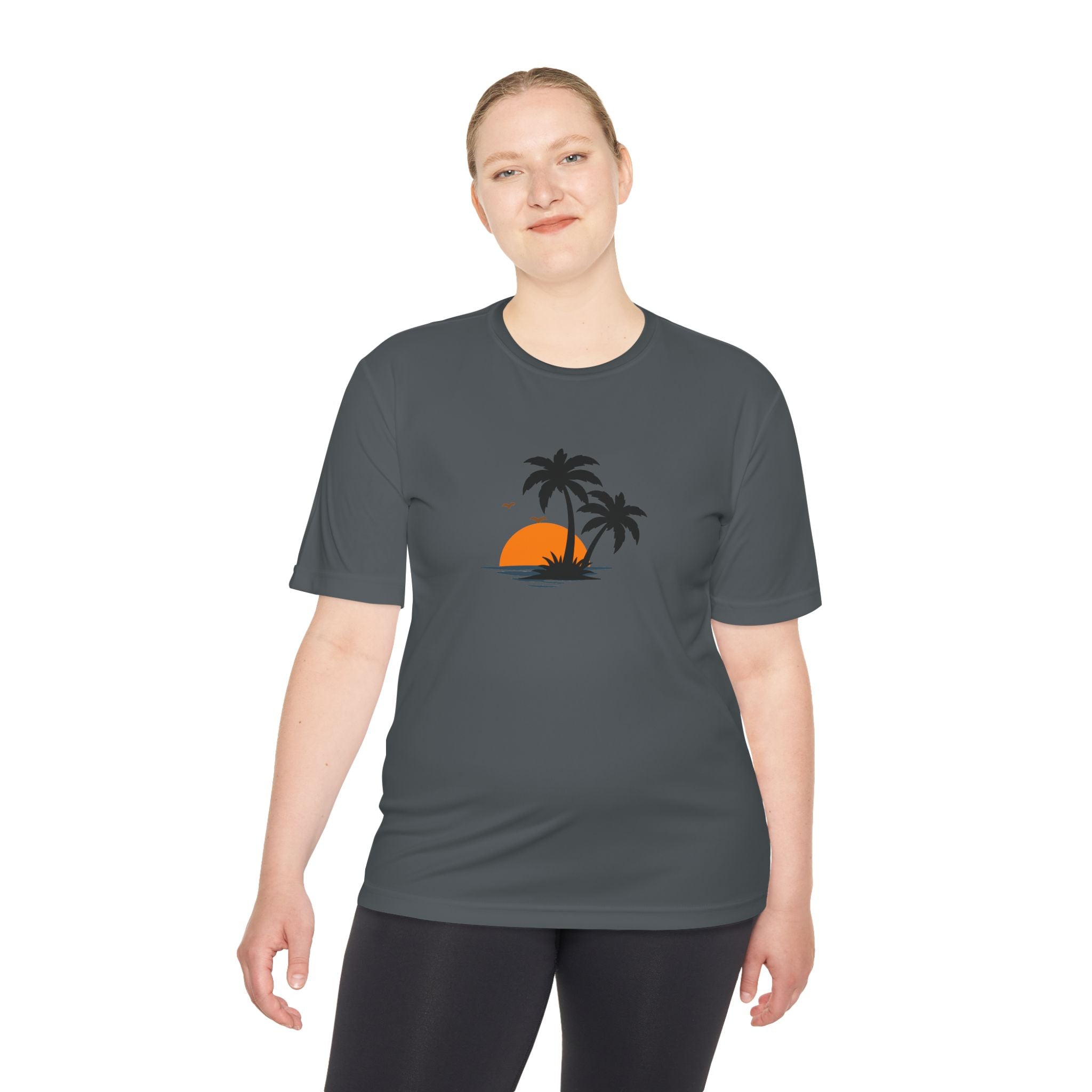 Summer Vibes Palm Tee — "Exploring Summer Vibes" Moisture-Wicking Shirt