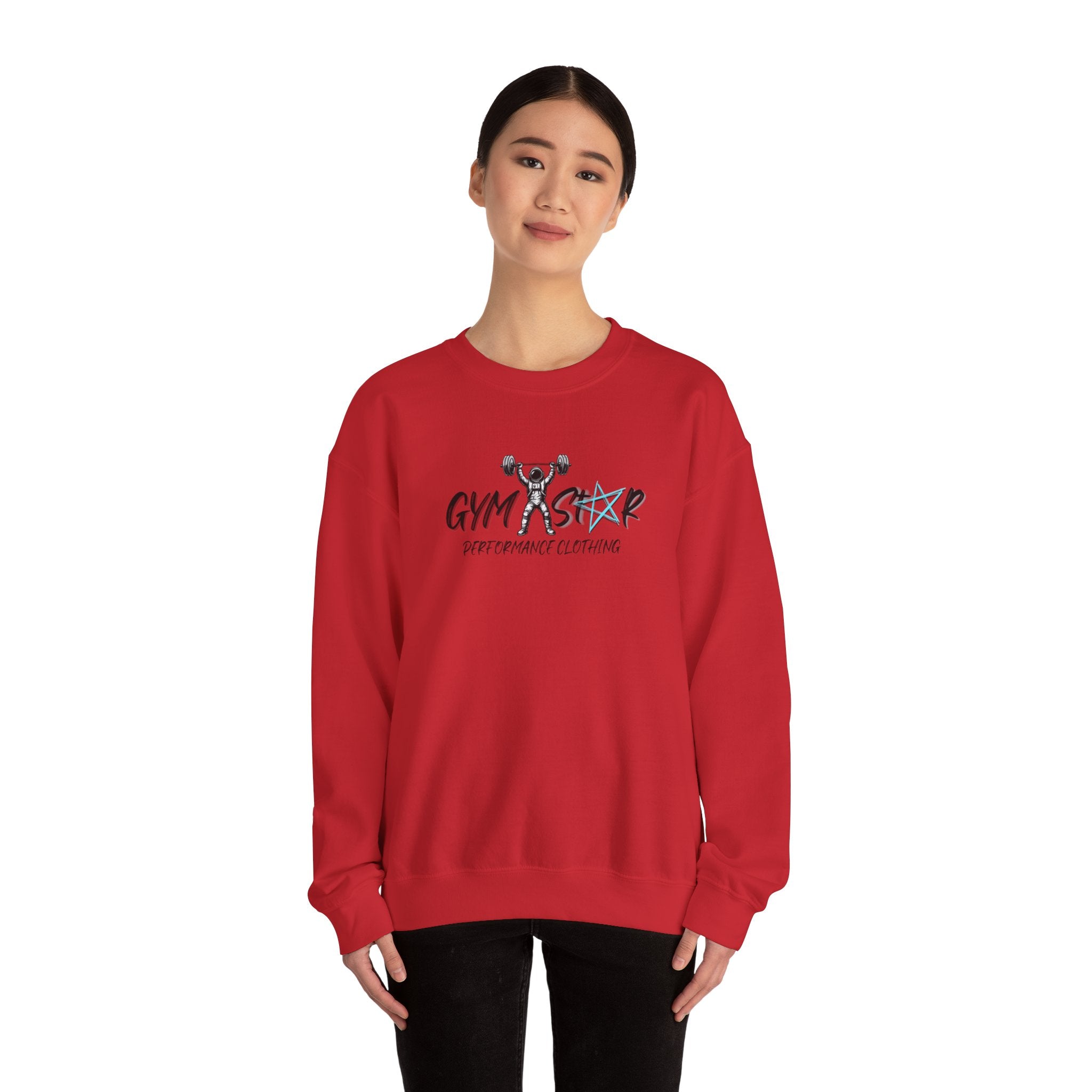 Gym Star Crewneck Sweatshirt – 'Gym Star Performance Clothing' Athletic Pullover