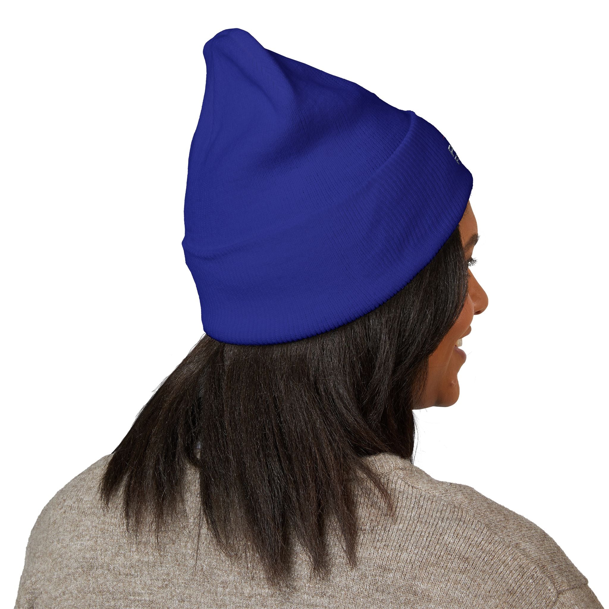 EMT Heartbeat Embroidered Beanie - Classic Cuffed Knit Hat for First Responders