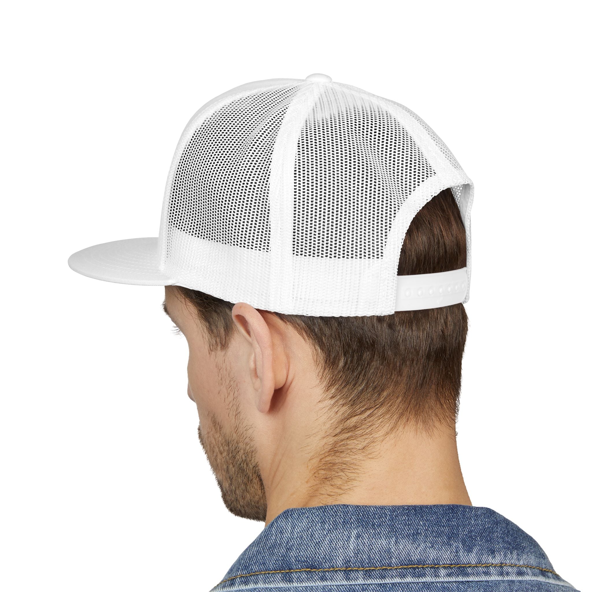 Trucker Cap — Sunset Palm Island Embroidered Beach Hat