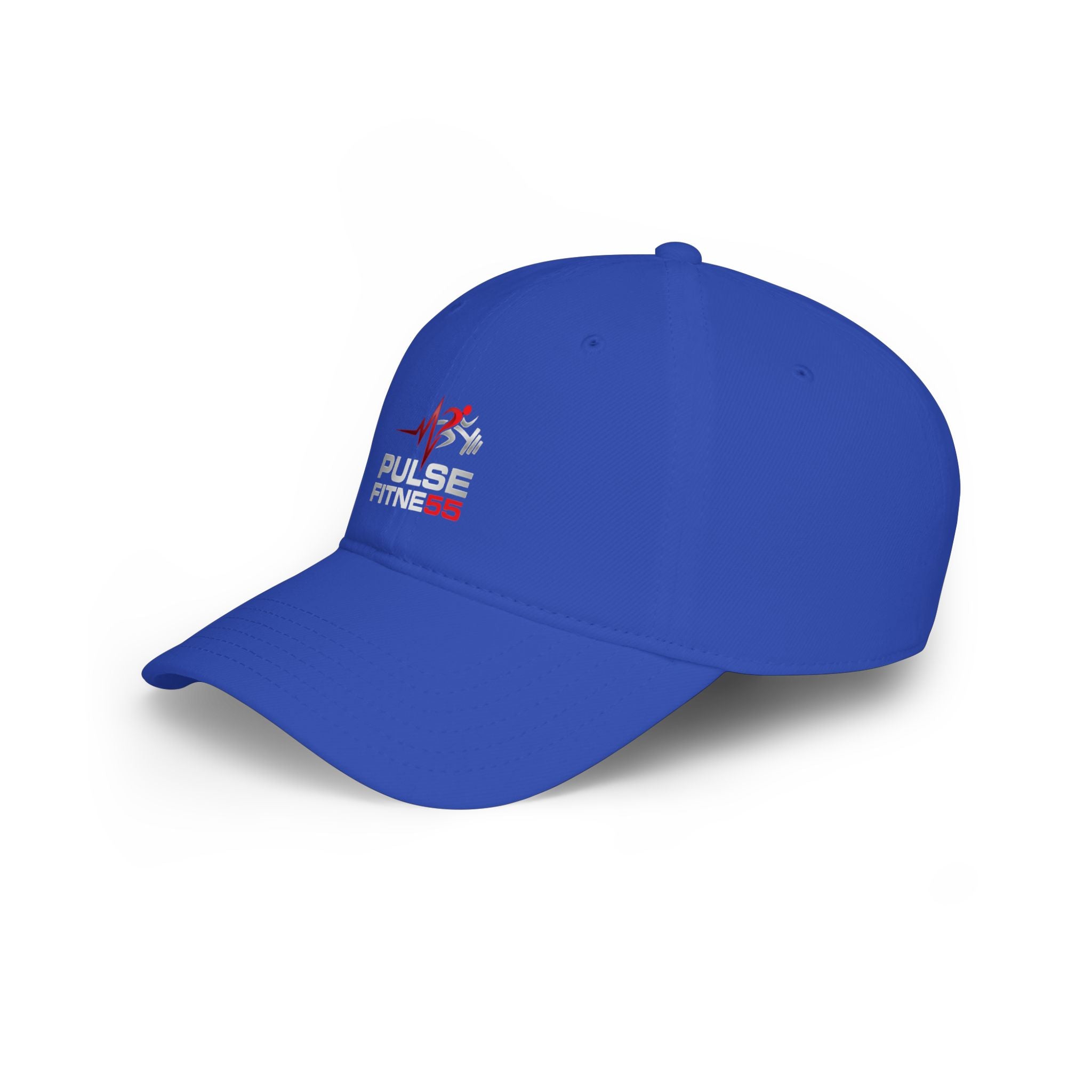 Pulse Fitness Low Profile Baseball Cap — Embroidered Gym Hat