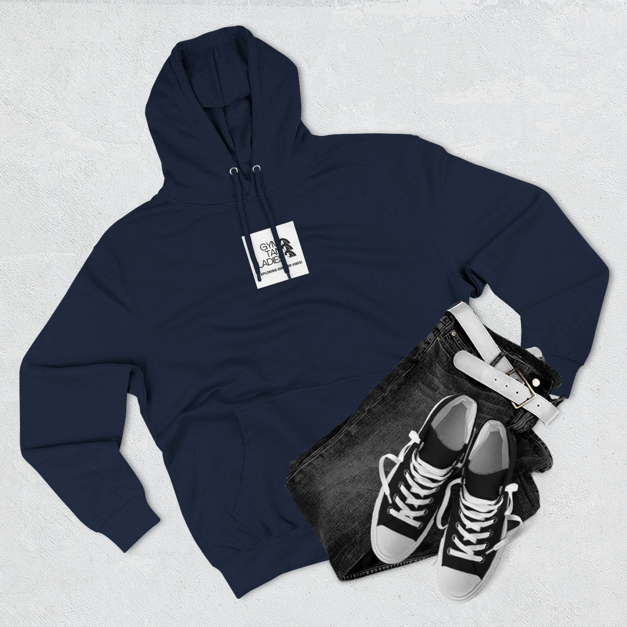 Gym Tan Ladies Hoodie — 'Exploring Summer Vibes' Graphic Pullover