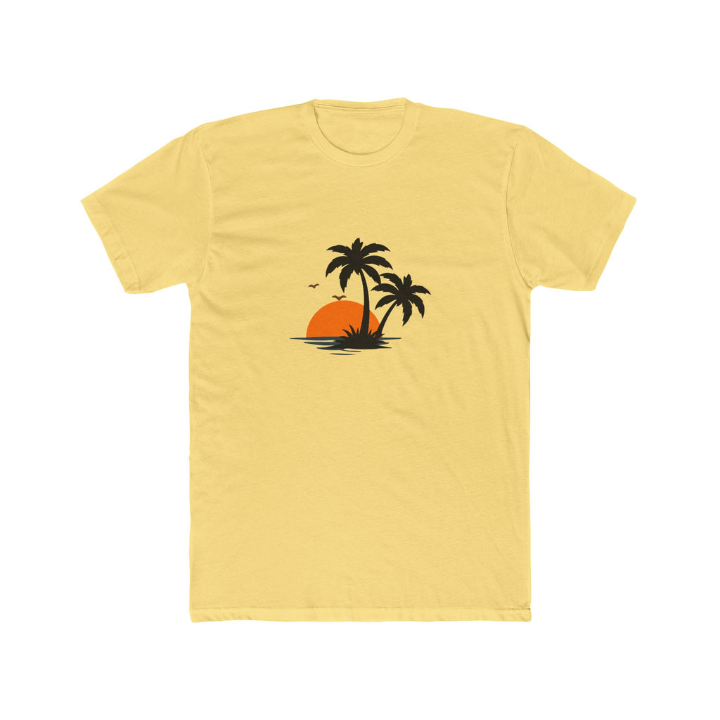 Mens Summer vibe Cotton Crew Tee