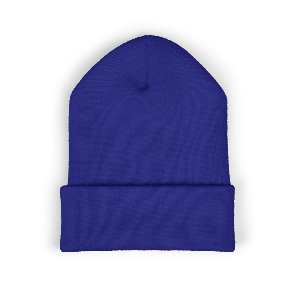 EMT Heartbeat Embroidered Beanie - Classic Cuffed Knit Hat for First Responders