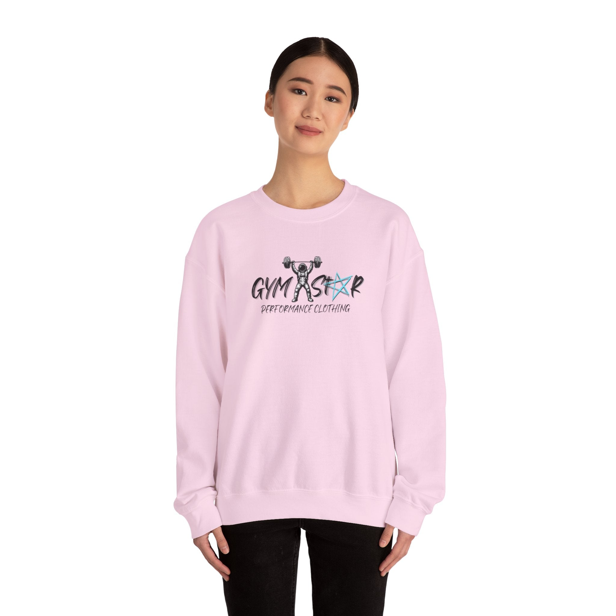 Gym Star Crewneck Sweatshirt – 'Gym Star Performance Clothing' Athletic Pullover