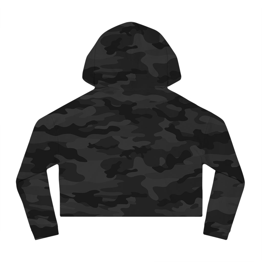 Pulse Fitne55 Women’s Cropped Hoodie — Athletic Logo Crop Top for Gym & Casual Wear