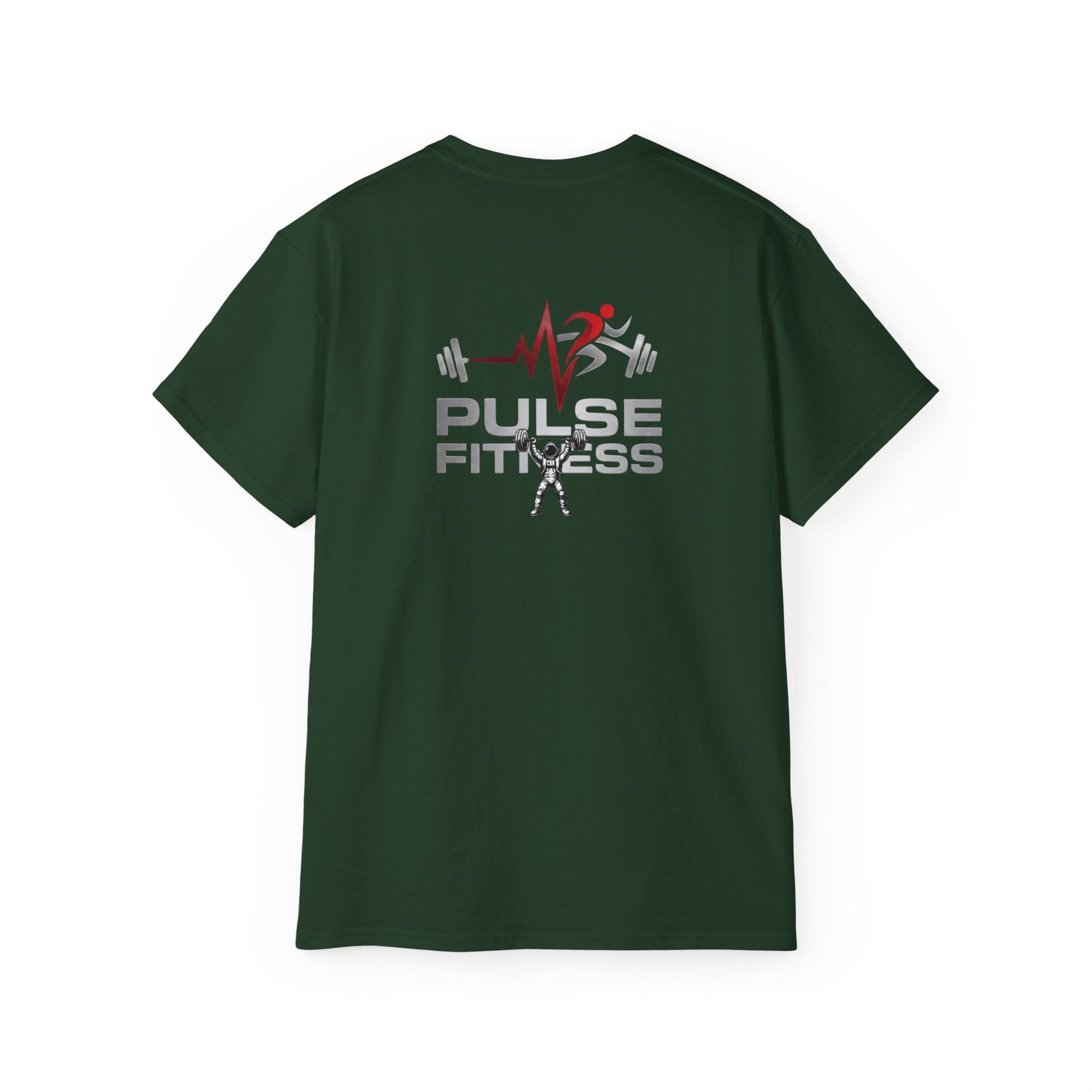 Fitness T‑Shirt — Pulse Fitness Weightlifting Astronaut Graphic Tee