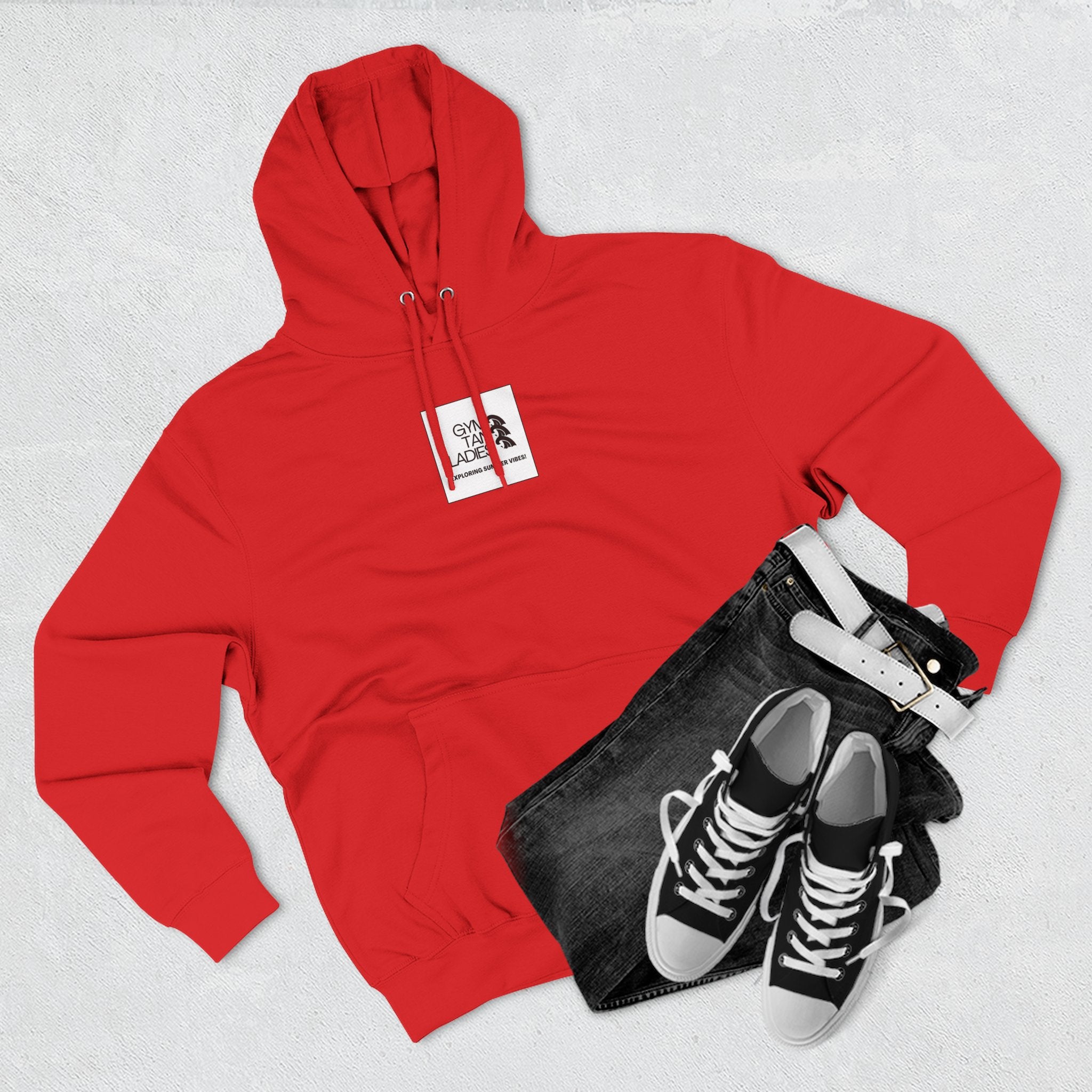Gym Tan Ladies Hoodie — 'Exploring Summer Vibes' Graphic Pullover