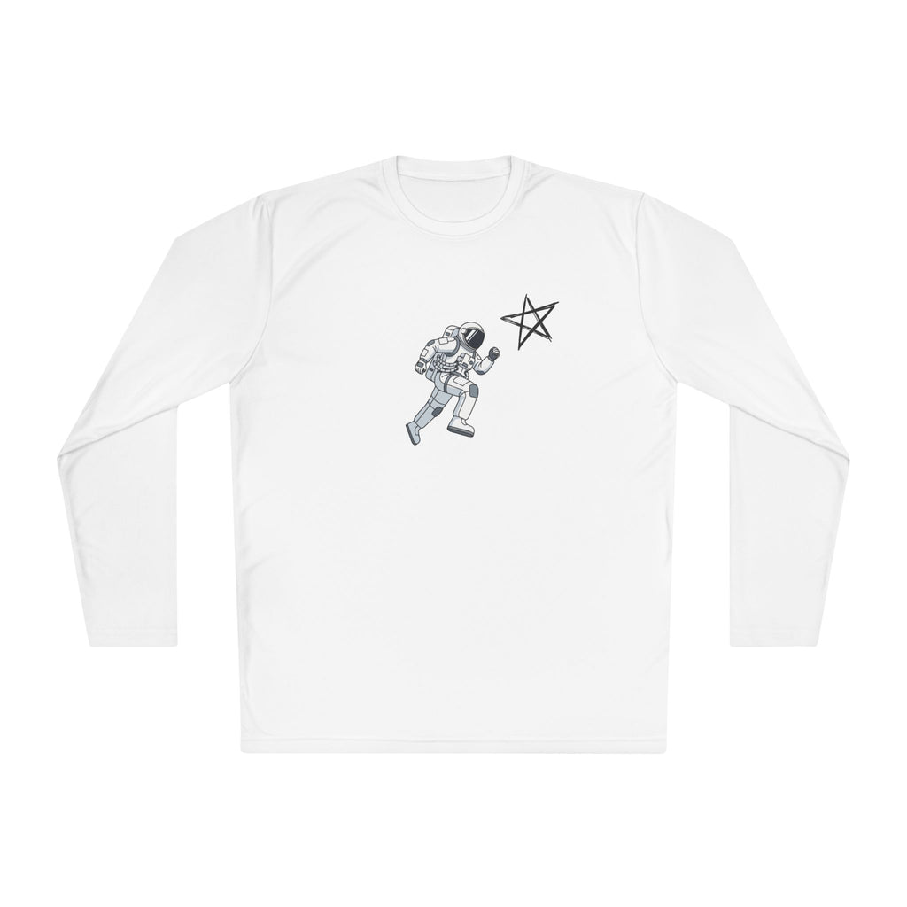 Astronaut Star Long Sleeve Tee — 'GinaStar' Graphic Performance Tee