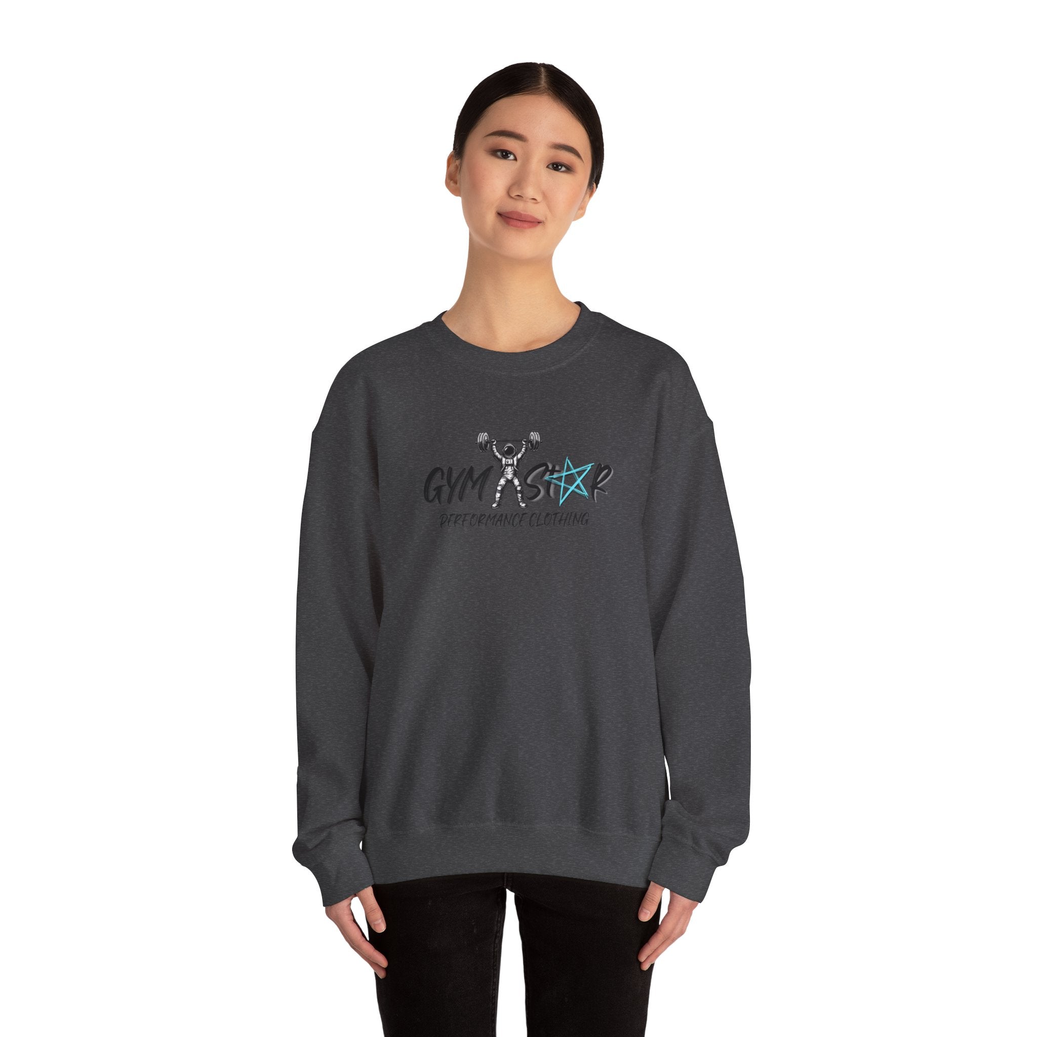 Gym Star Crewneck Sweatshirt – 'Gym Star Performance Clothing' Athletic Pullover