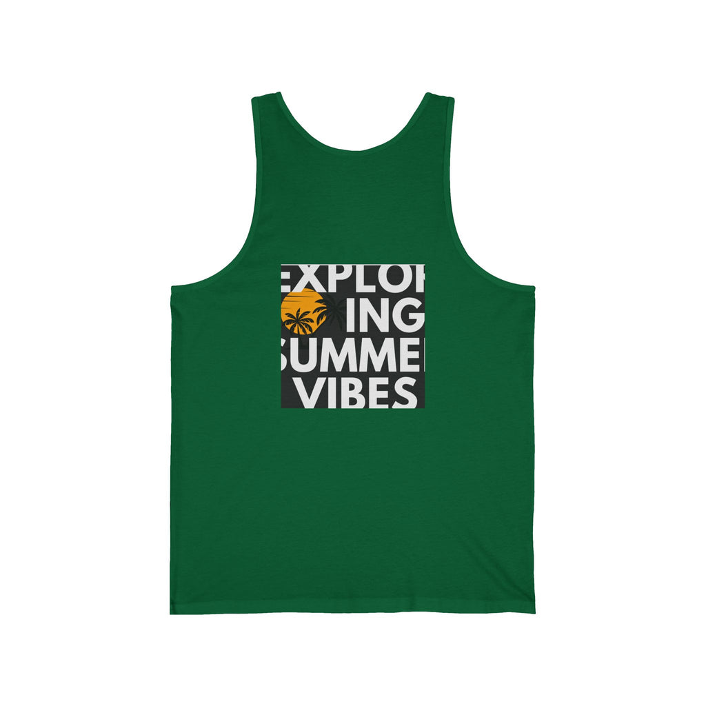 Summer Palm Tank Top — 'Summer Vibes' Sunset Beach Graphic Tank