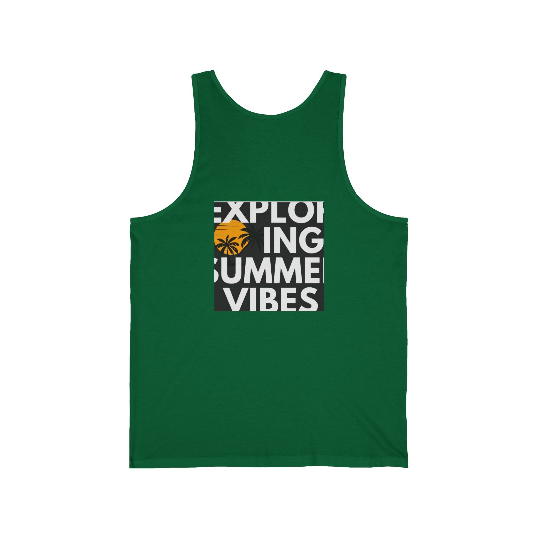 Summer Palm Tank Top — 'Summer Vibes' Sunset Beach Graphic Tank