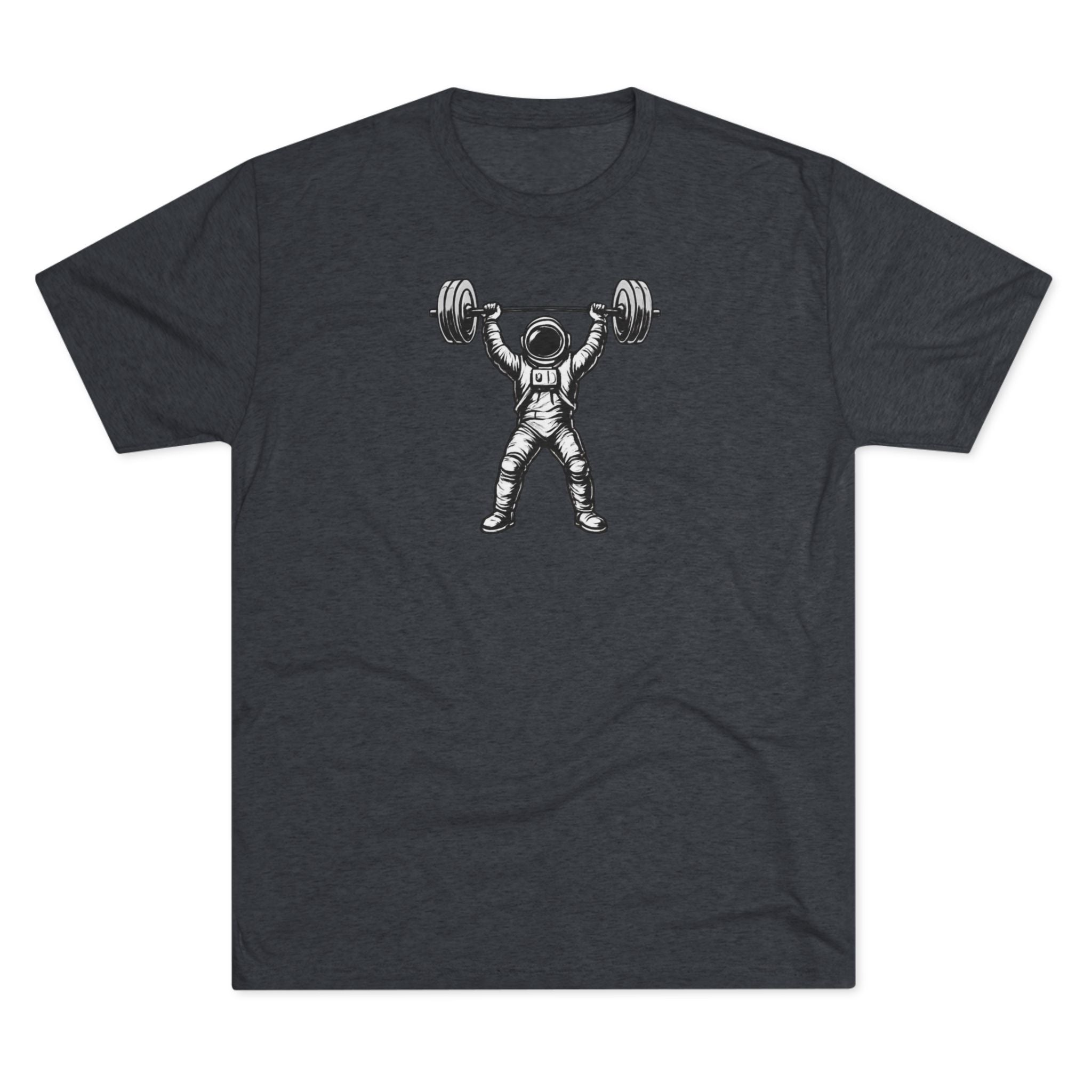 Astronaut Weightlifter Tee — Gym Star Performance Fitness Shirt