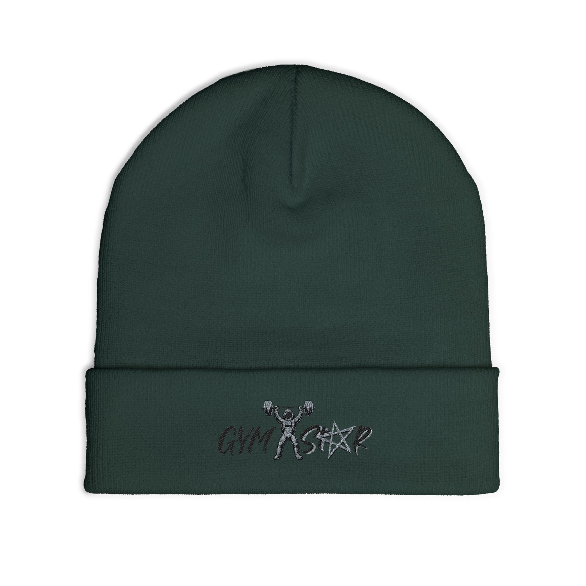 Gym Strong Embroidered Knit Beanie