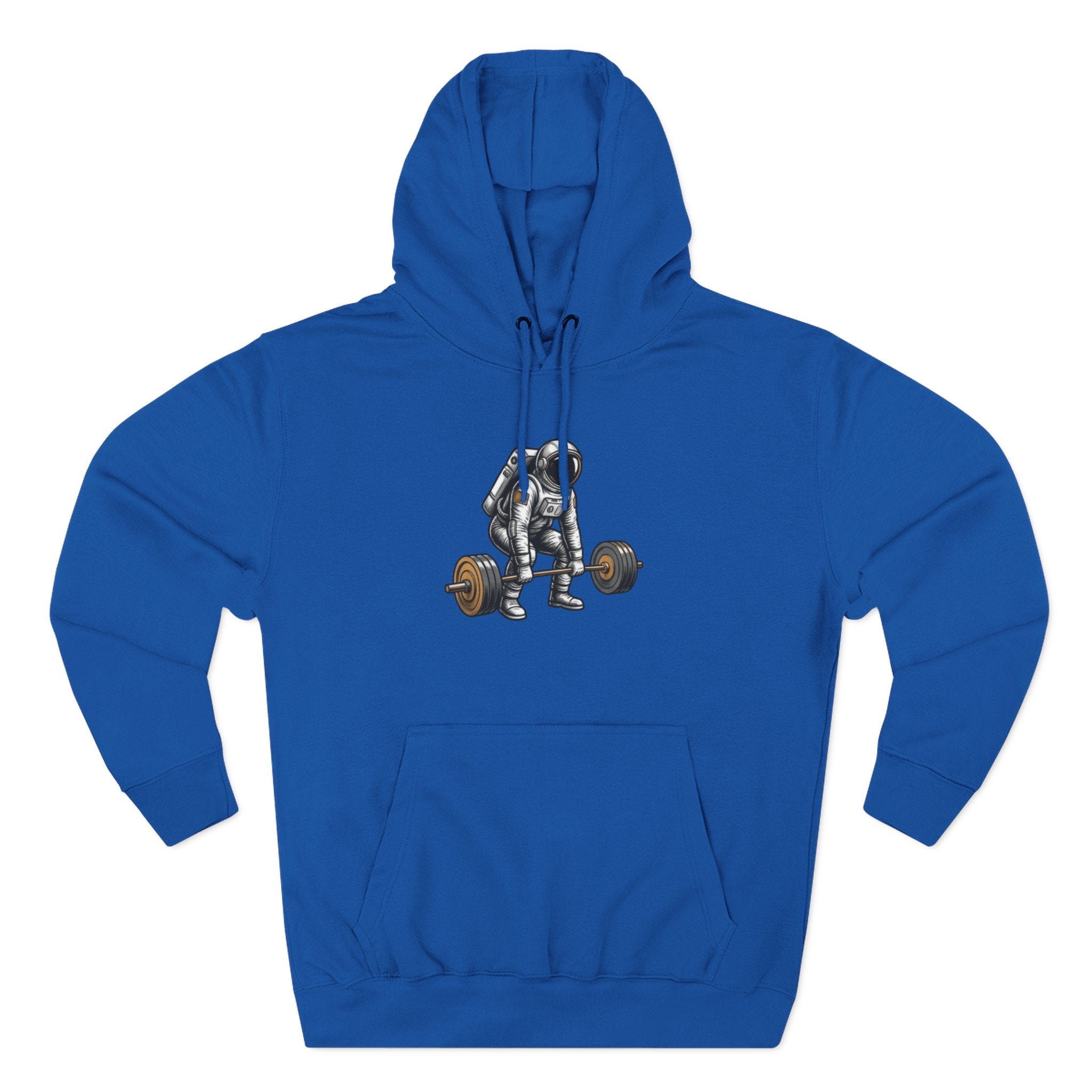 Fitness Hoodie — Barbell Deadlift Graphic Pullover (Pulse Fitness 55 Logo)