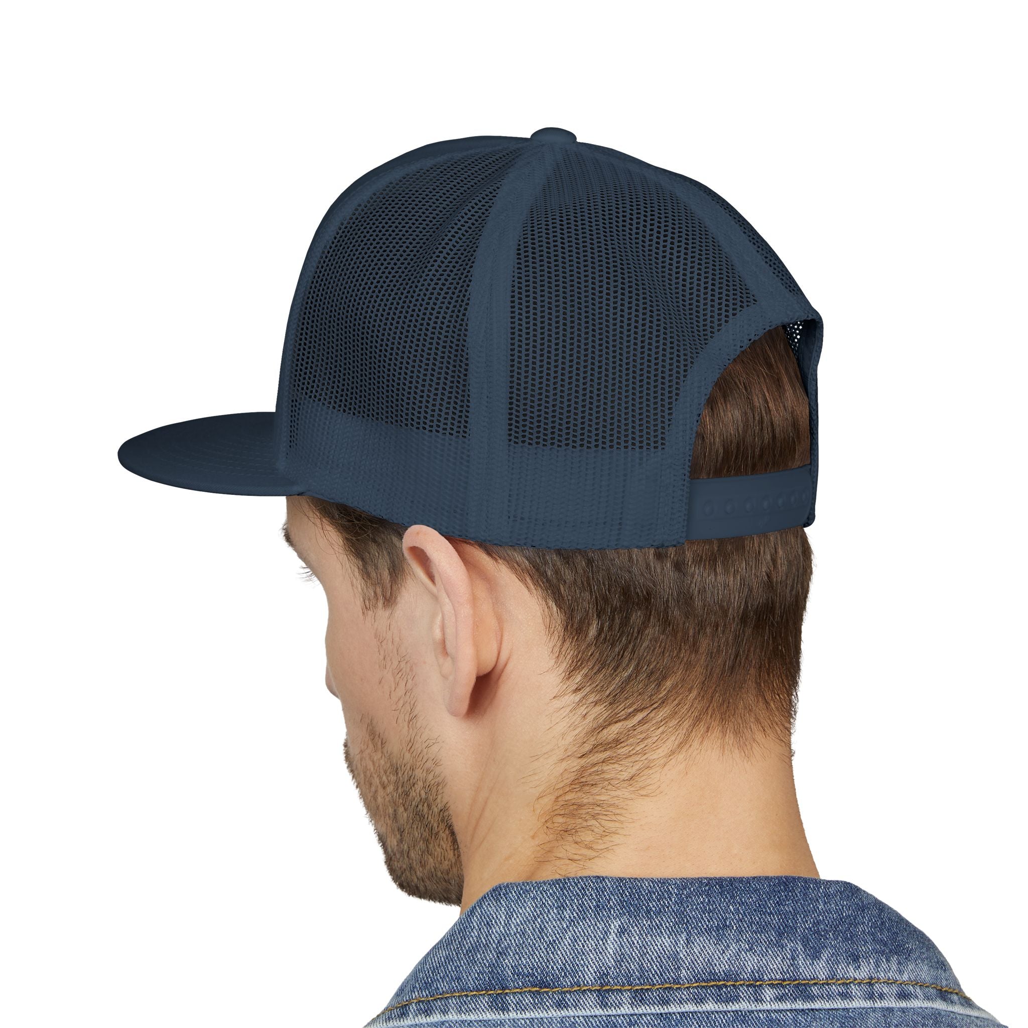 5 Panel Trucker Cap gym tan logo