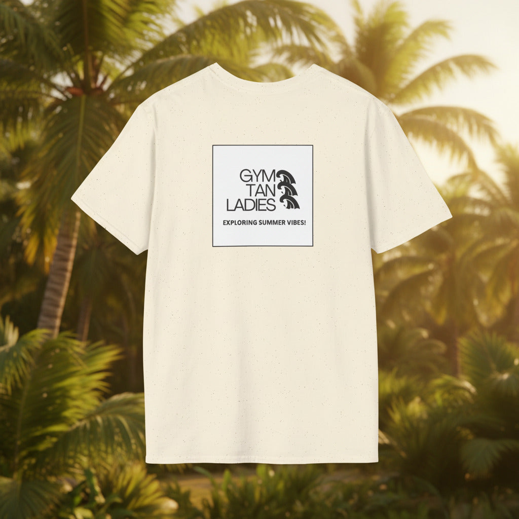 Womens Gym Tan T-Shirt Graphic Tee
