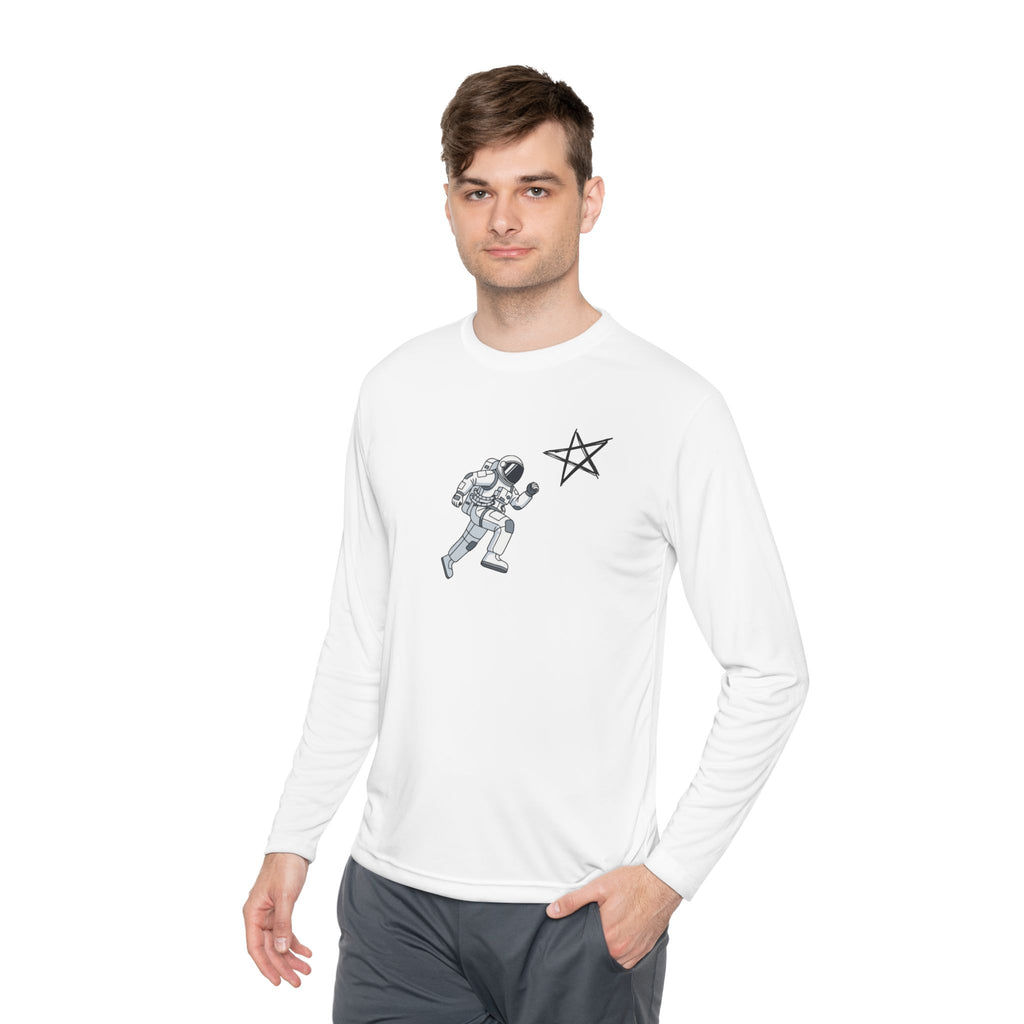 Astronaut Star Long Sleeve Tee — 'GinaStar' Graphic Performance Tee
