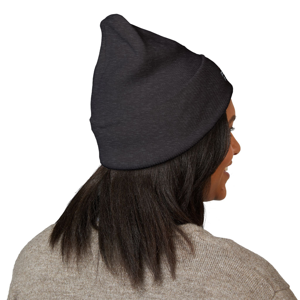 EMT Heartbeat Embroidered Beanie - Classic Cuffed Knit Hat for First Responders