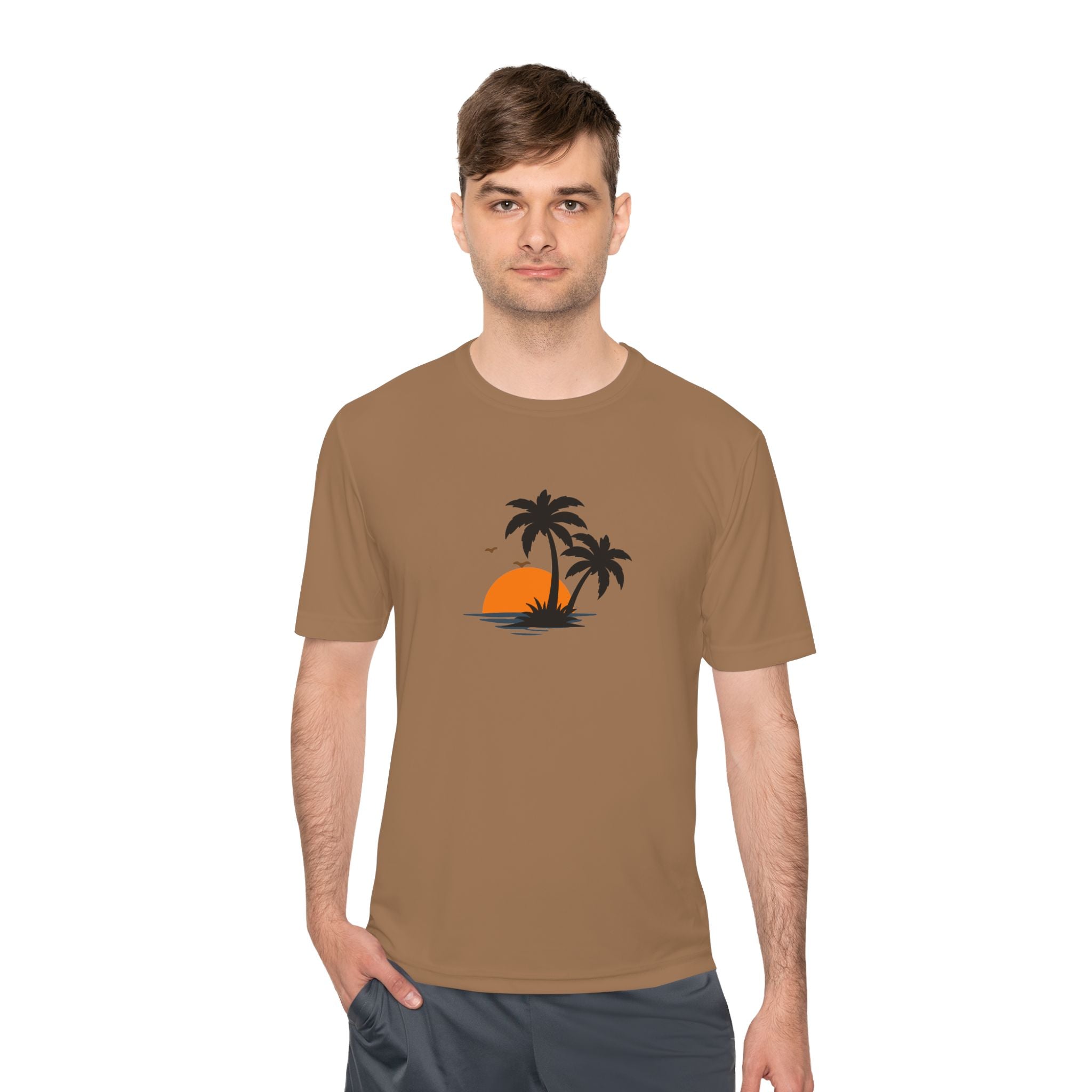Summer Vibes Palm Tee — "Exploring Summer Vibes" Moisture-Wicking Shirt