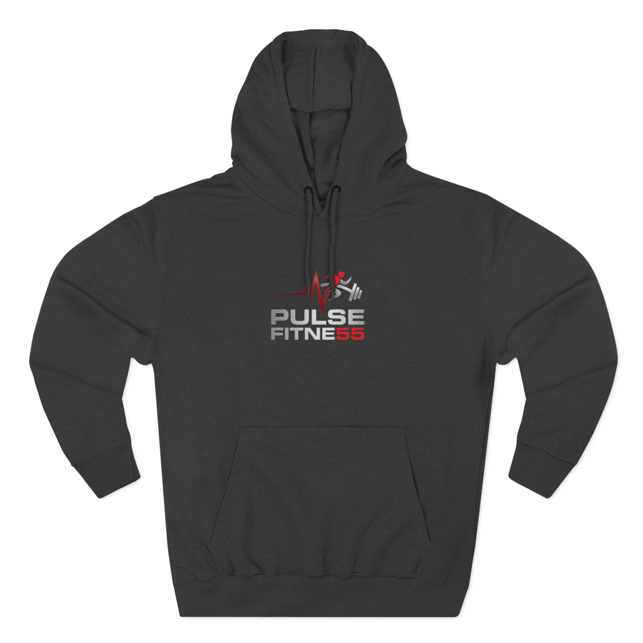 Sudadera con capucha Pulse Fitness 55 - Sudadera polar con logo de gimnasio