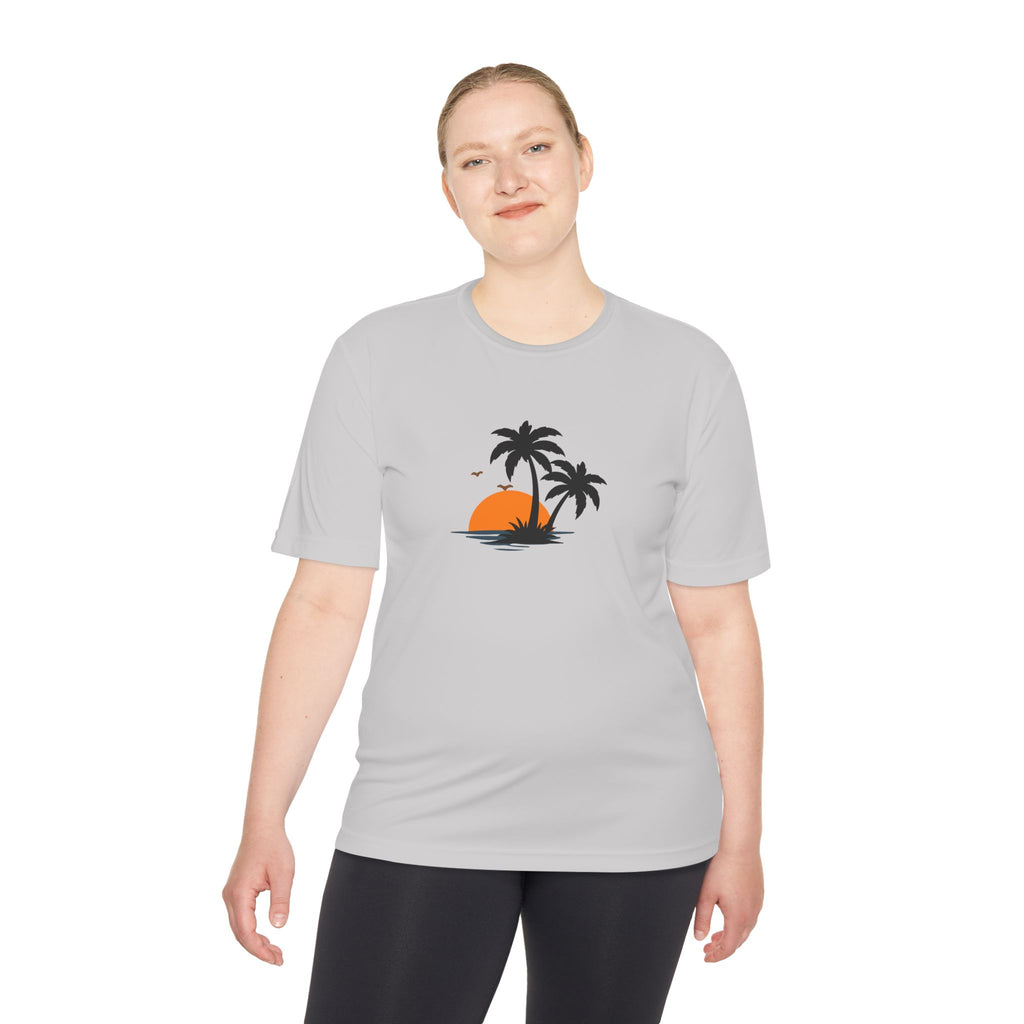 Summer Vibes Palm Tee — "Exploring Summer Vibes" Moisture-Wicking Shirt